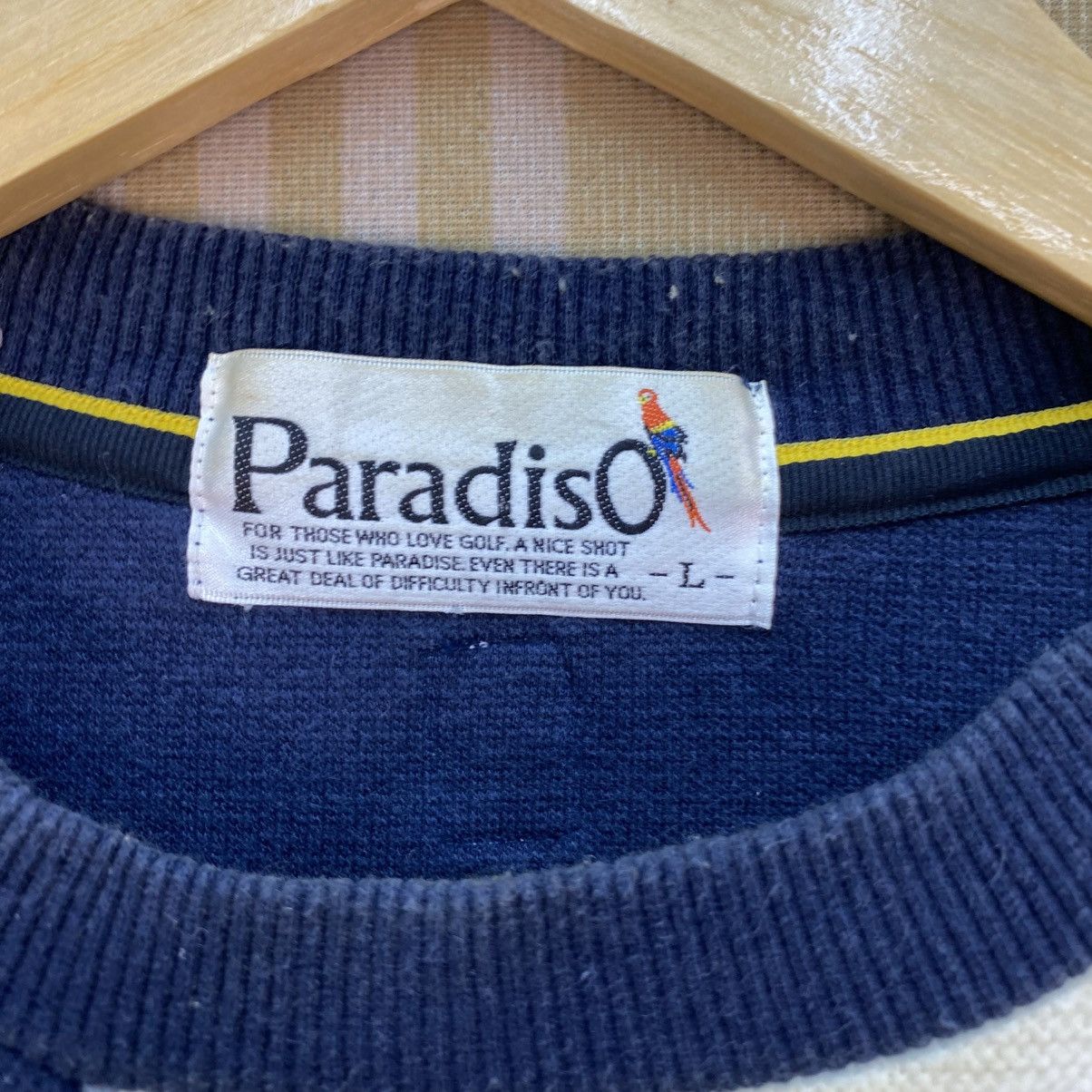 Japanese Brand 🫶 vintage Paradiso brand two-tone crewneck sweatshirt Size US M / EU 48-50 / 2 - 8 Thumbnail