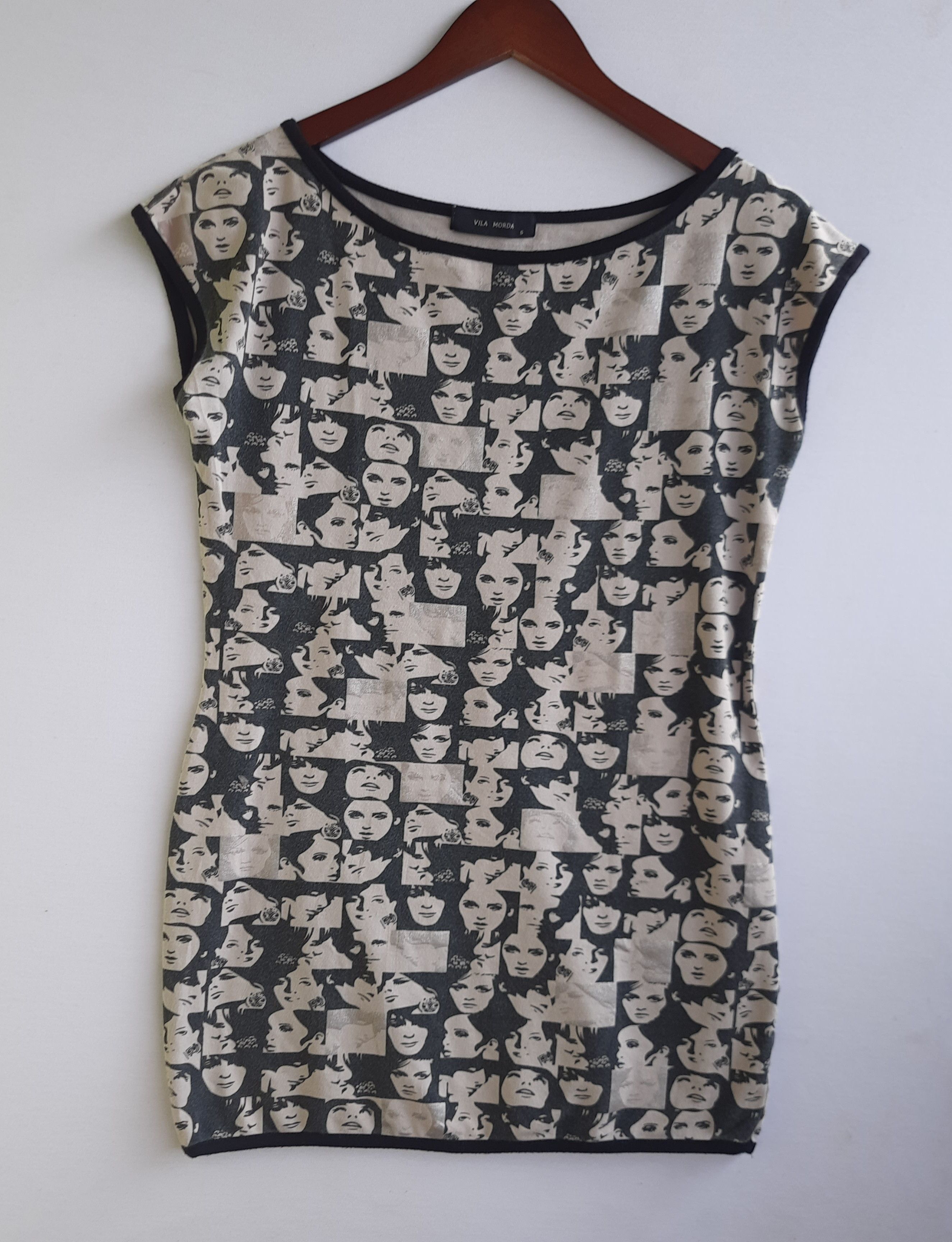 Japanese Brand Y2K Vila Morda AOP T-Shirt Grunge Size S / US 4 / IT 40 - 4 Thumbnail