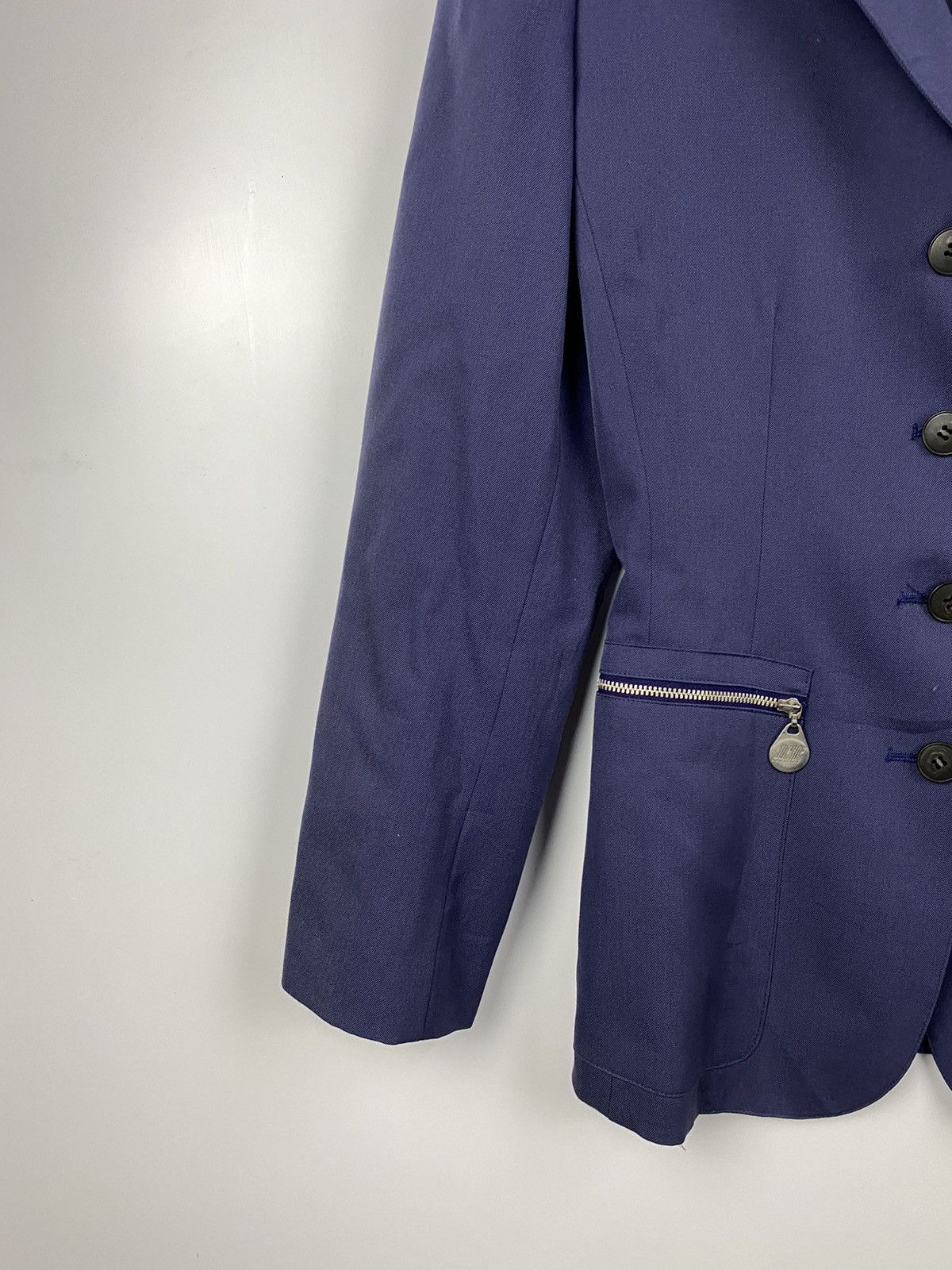 Jean Paul Gaultier ✅️Vintage Junior Gaultier Blazer Jacket Purple Size M / US 6-8 / IT 42-44 - 6 Thumbnail