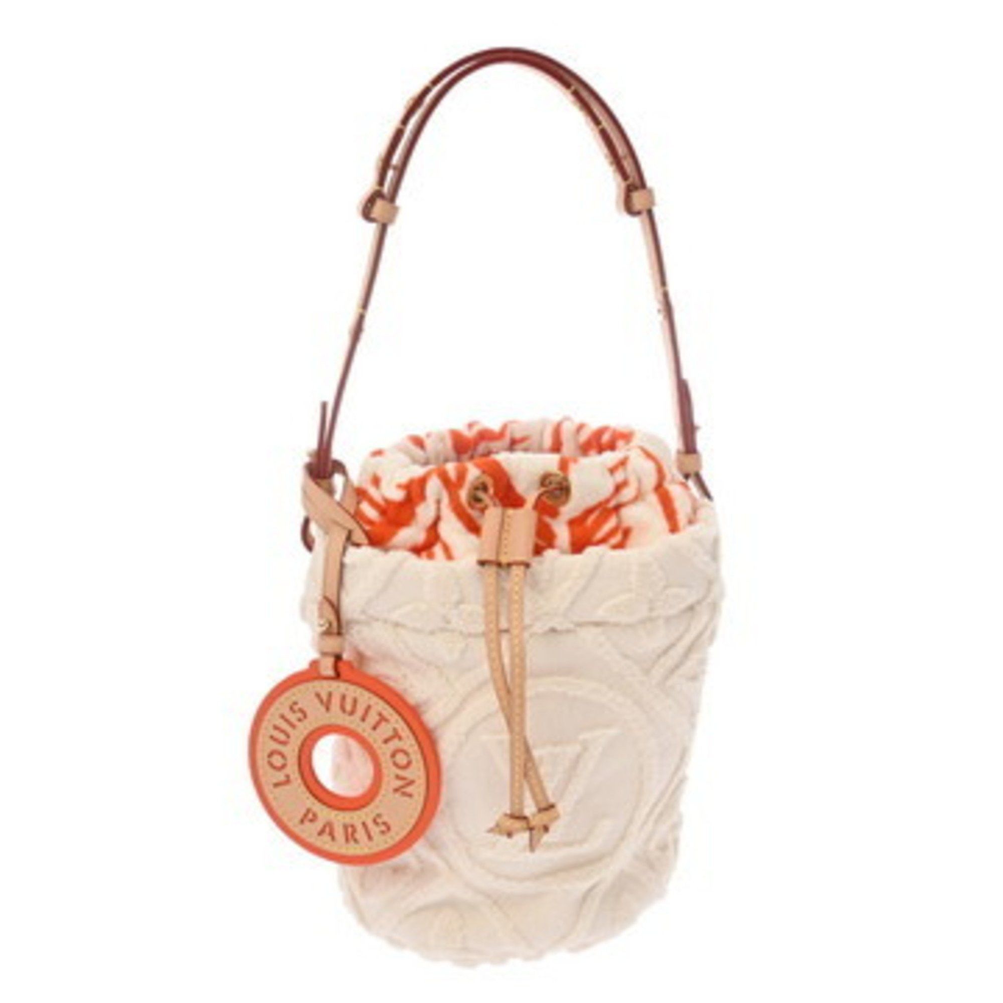 Louis Vuitton Lv Vacation By The Pool Bucket Beige M25146 Women's 100% Cotton Tote Bag Unused