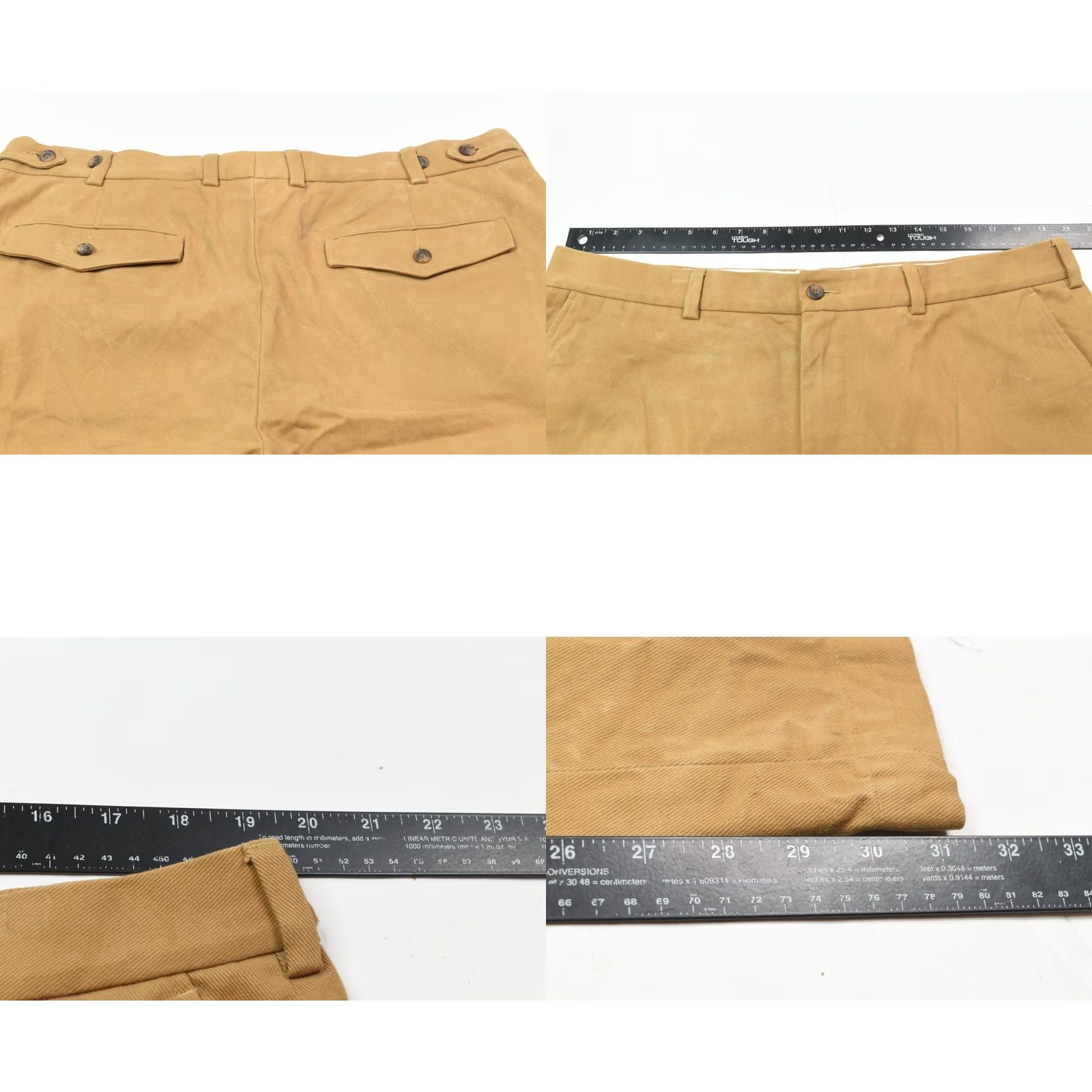 Brooks Brothers Brooks Brothers Cargo Chino Pants Mens 40x32 Beige Khaki Cotton Twill Classic Slashed Pocket Flat Front Regular Straight Seasonal Preppy Theme Mens Size US 40 / EU 56 - 8 Thumbnail