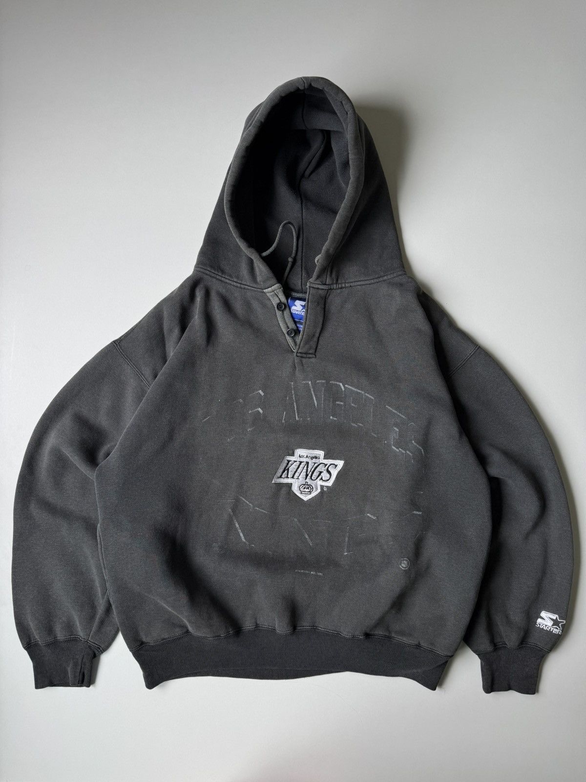 NHL × Vintage Vintage 1992 Los Angeles Kings Hoodie Starter Washed NHL y2k Size US M / EU 48-50 / 2 - 7 Thumbnail