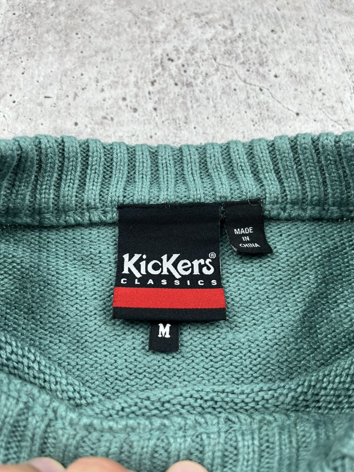 Kickers Vintage 90s Kickers Rare Big Logo Knitted Sweater Streetwear Size US L / EU 52-54 / 3 - 5 Thumbnail