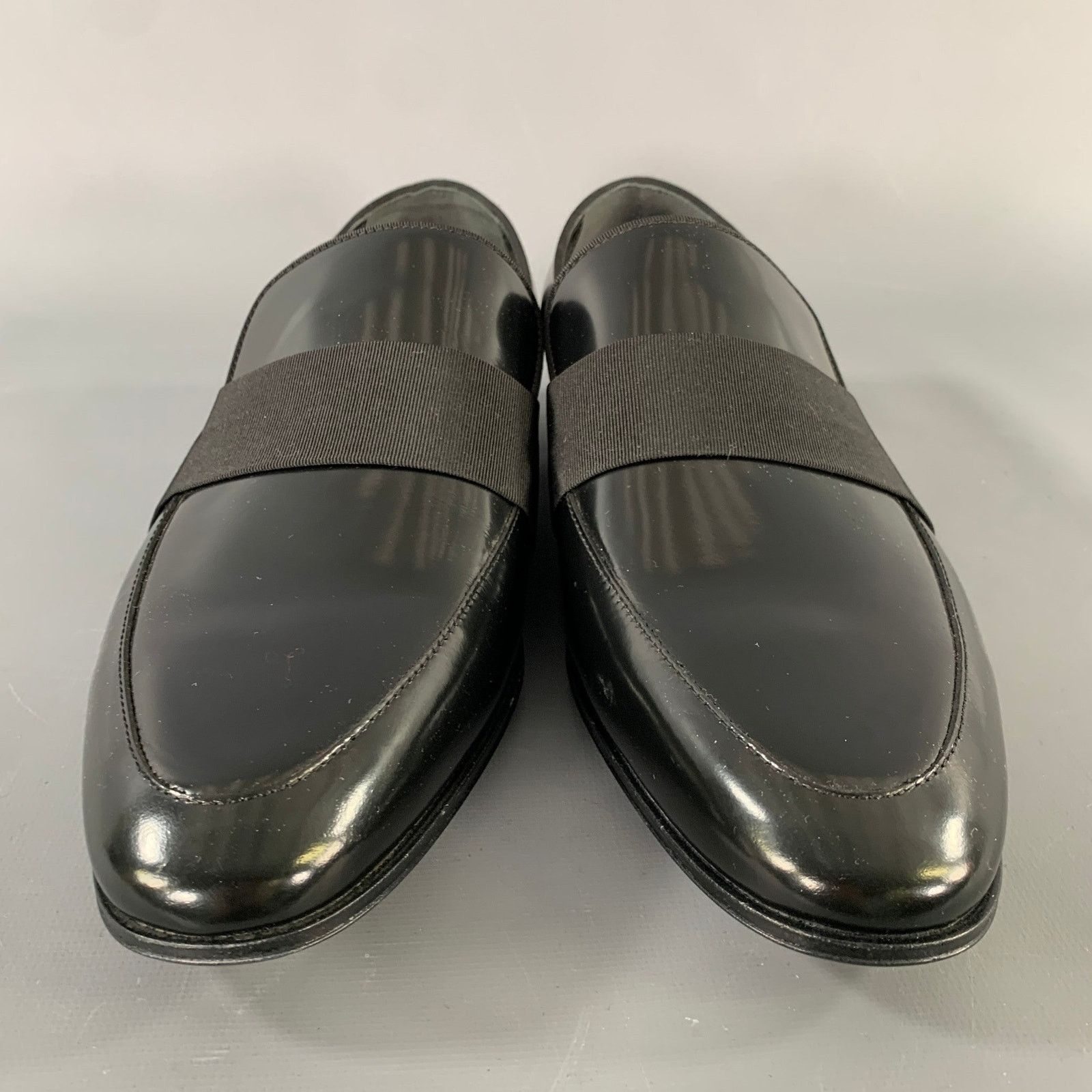 Burberry BURBERRY Size 7 Black Leather Slip On Loafers Size US 7 / EU 40 - 4 Thumbnail