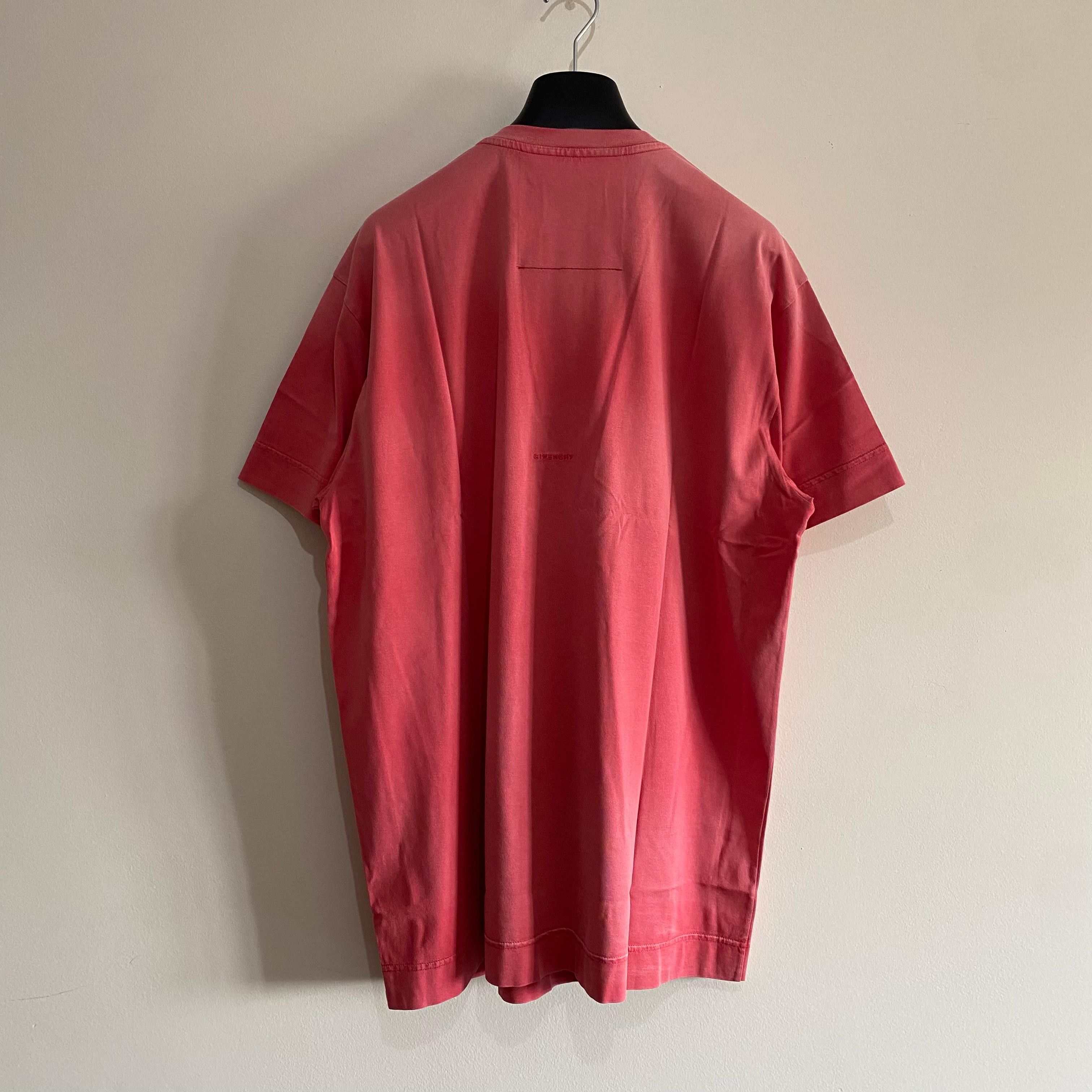 Givenchy x Chito Washed Red Graffiti Dog Oversized T-Shirt Size US M / EU 48-50 / 2 - 8 Thumbnail