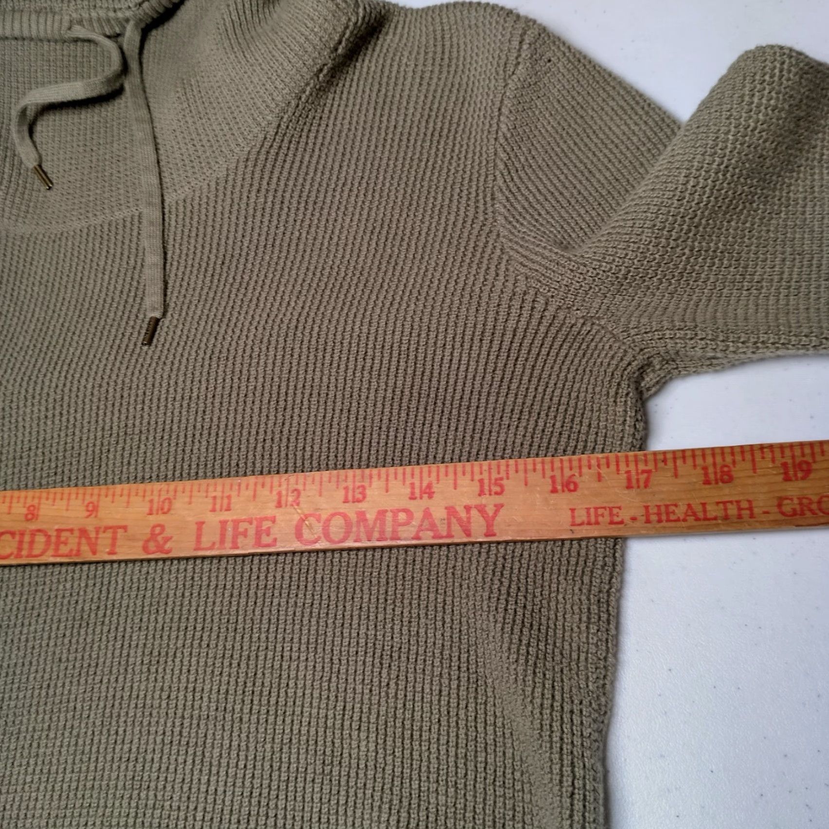 Ralph Lauren Lauren Ralph Lauren Shirt Women Medium High Neck Army Green Waffle Knit Top Size M / US 6-8 / IT 42-44 - 4 Thumbnail