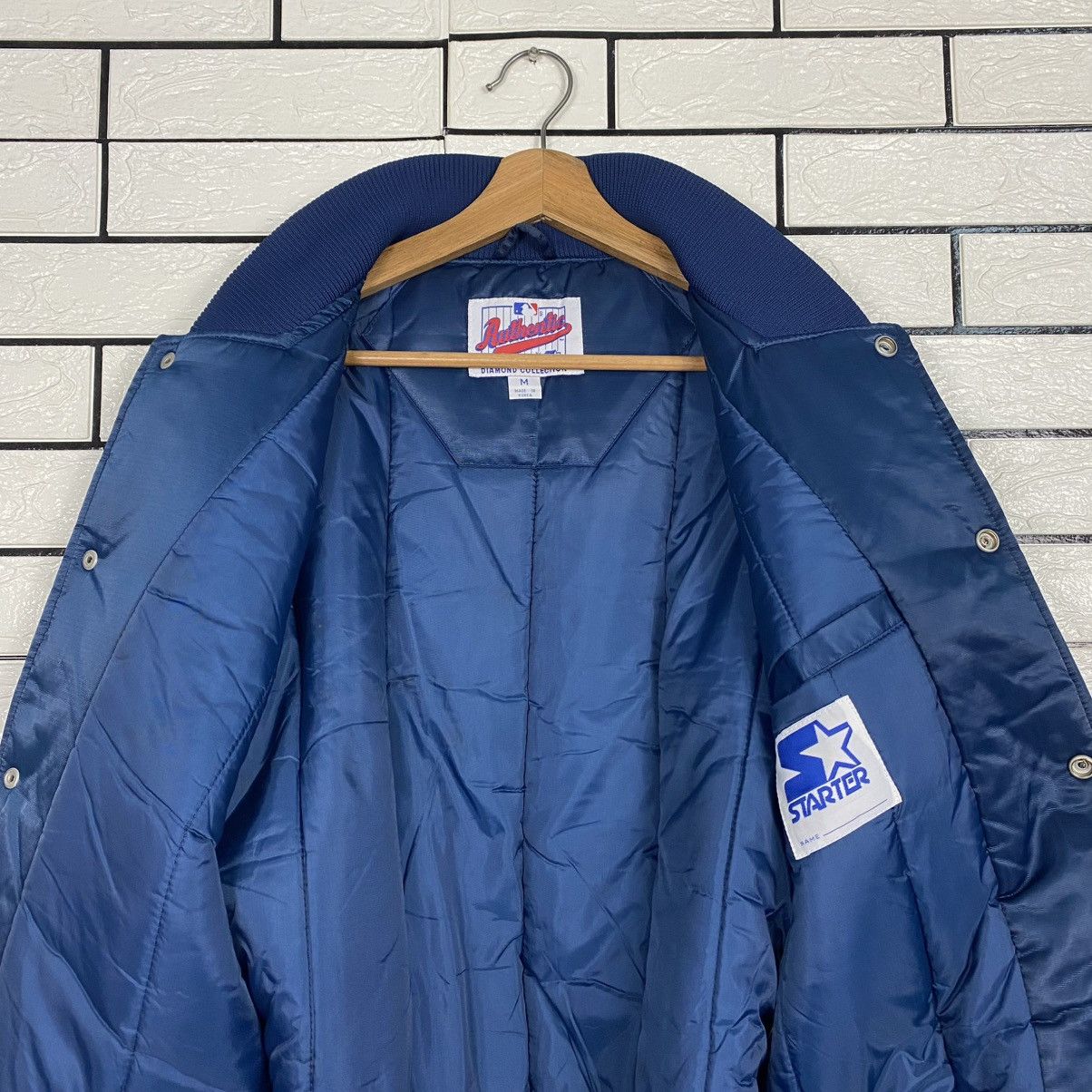 Starter 🔥VINTAGE SATIN BOMBER JACKET MLB NEW YORK STARTER BIG LOGO Size US M / EU 48-50 / 2 - 17 Thumbnail