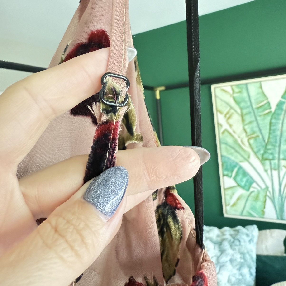 Other Mauve and Red Floral Burnout Mini Slip Dress | Small Size S / US 4 / IT 40 - 7 Thumbnail
