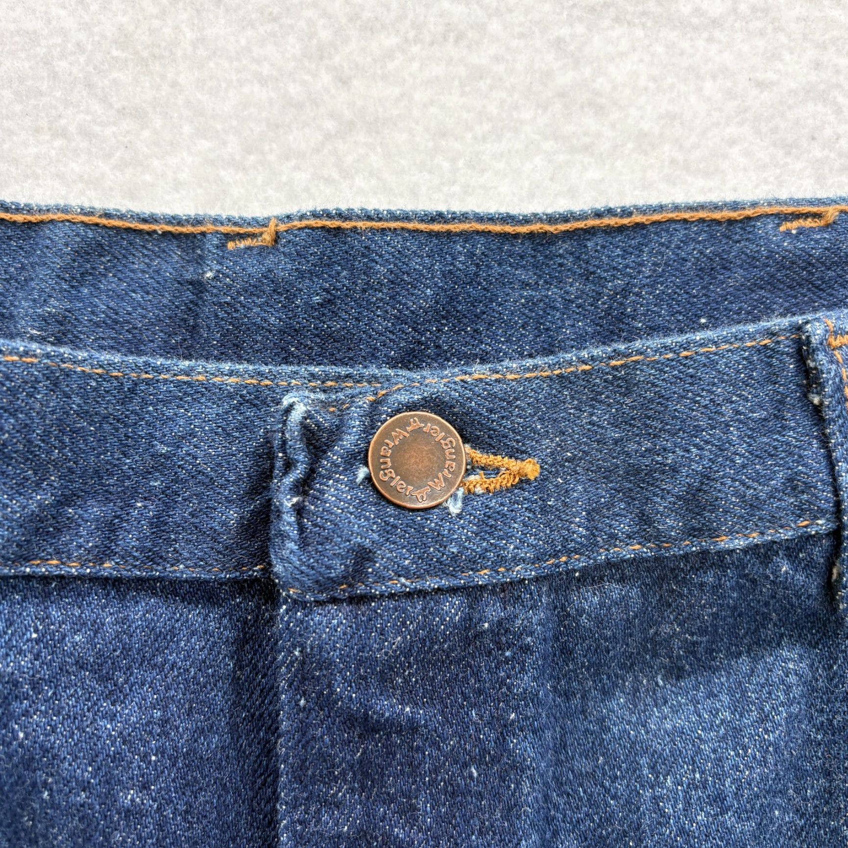 Wrangler VINTAGE Wrangler Jeans Mens 38x32 Blue Dark Wash Straight Denim USA 85223PW Size US 38 / EU 54 - 4 Thumbnail