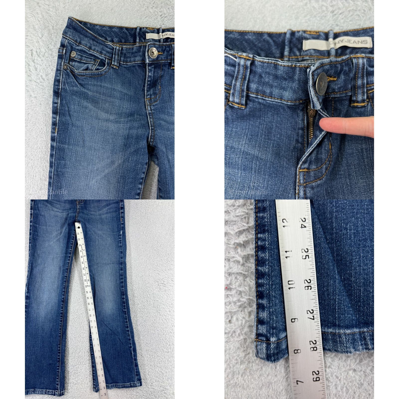DKNY DKNY Jeans Womens 4 Denim Flared Stretch 5-Pocket 28in Inseam Blue Adult Regular Mid Rise Womens - 90s/Classic American Theme Size 27" / US 4 / IT 40 - 8 Thumbnail