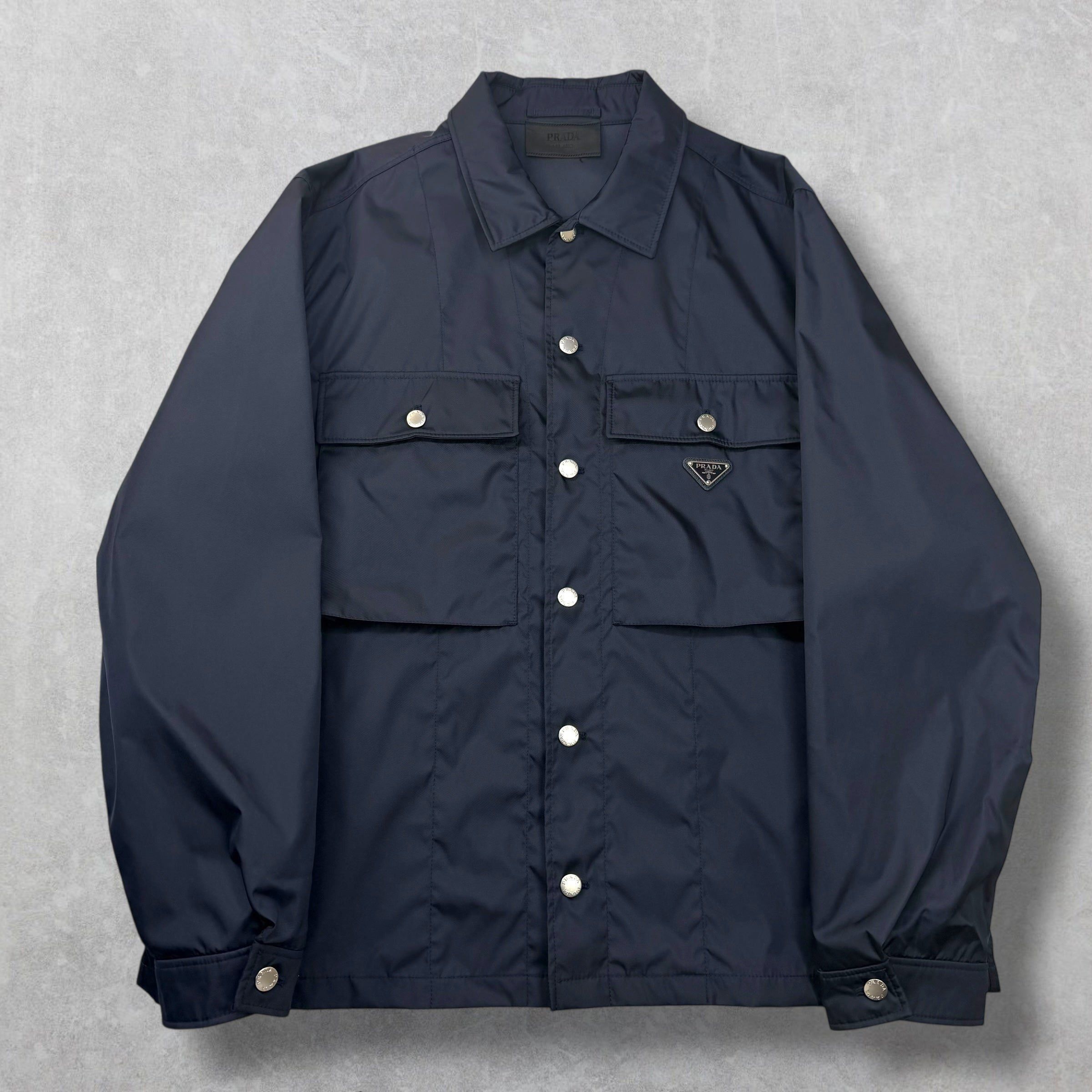 Prada Prada Re-Nylon Blouson Navy Jacket XXXL Size US XXL / EU 58 / 5 - 1 Thumbnail