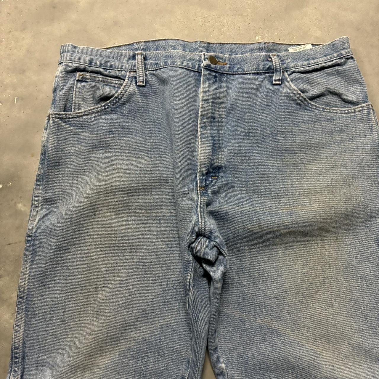 Japanese Brand × Vintage Crazy Vintage Y2K/2000s Baggy Light Wash Skater Denim Jeans! Size US 38 / EU 54 - 5 Thumbnail