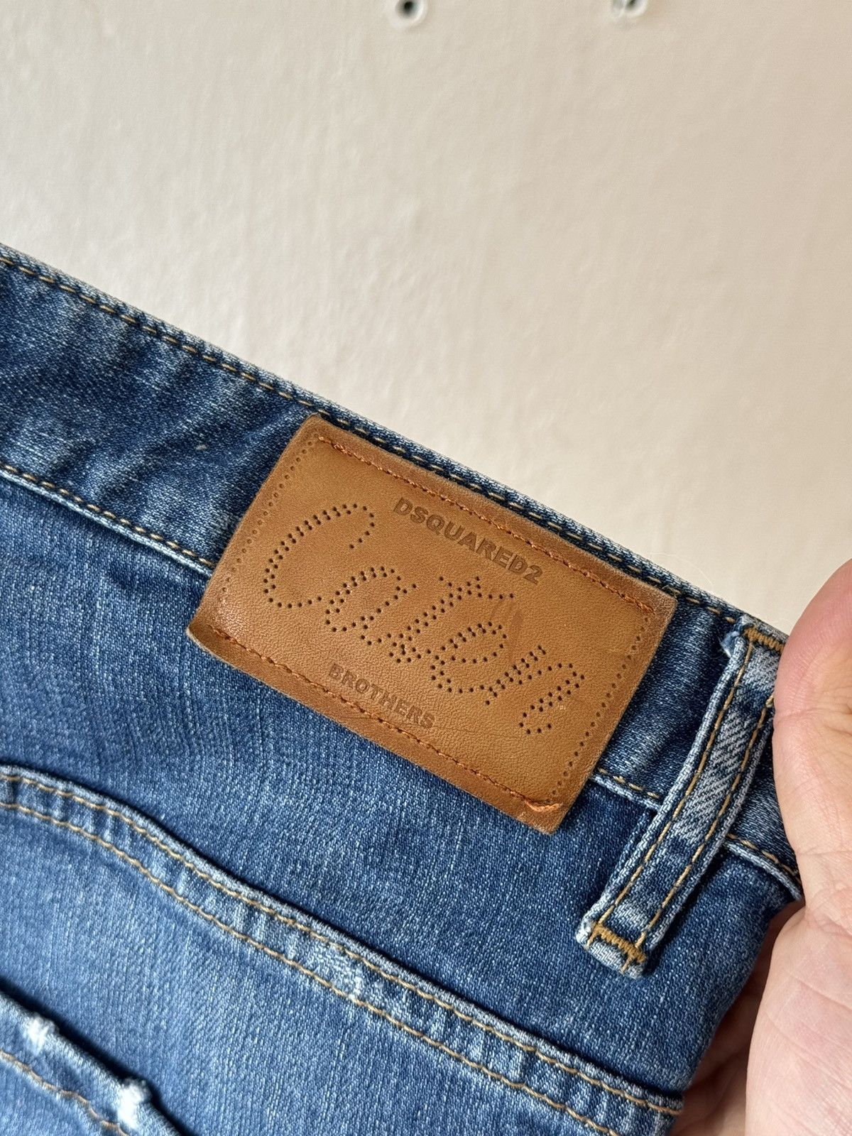 Designer × Dsquared2 Dsquared2 Skater Jeans Distressed Washed Made in Italy Size US 32 / EU 48 - 13 Thumbnail