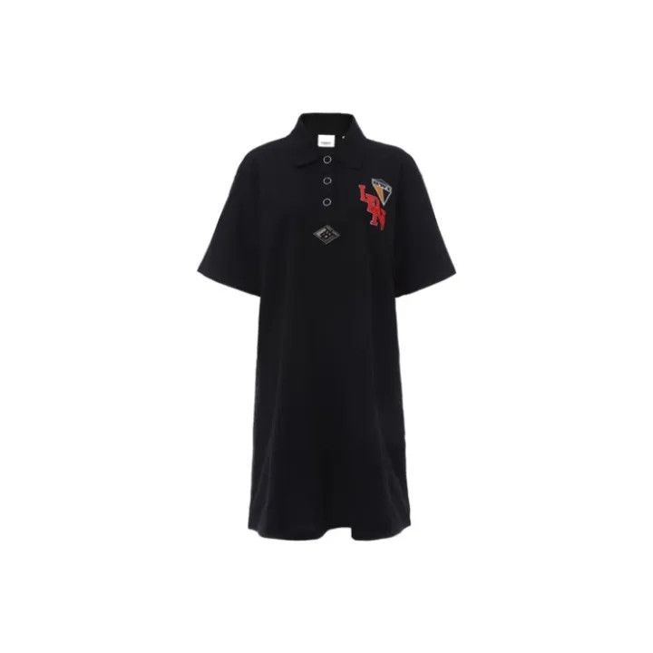Burberry Burberry Black Polo Dress for Women 0079 Size S / US 4 / IT 40 - 1 Thumbnail