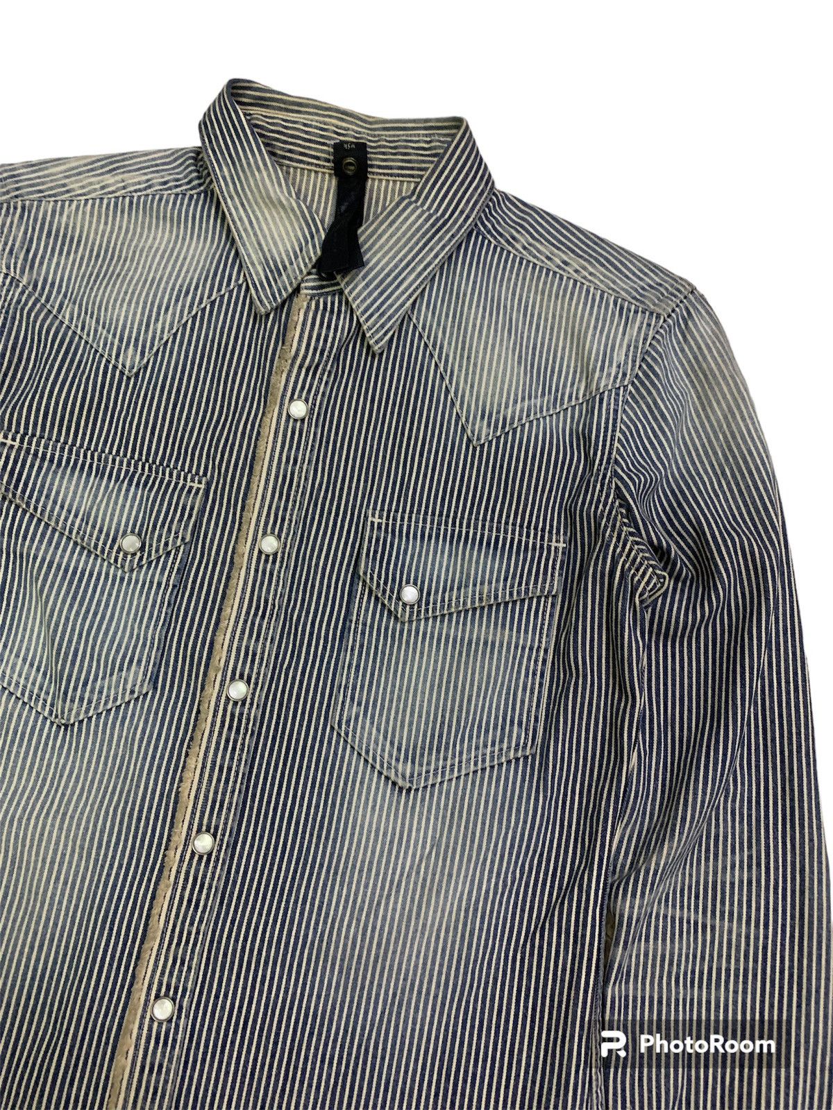 wjk 💥Vintage Wjk Stripe Button Shirt Size US S / EU 44-46 / 1 - 2 Thumbnail