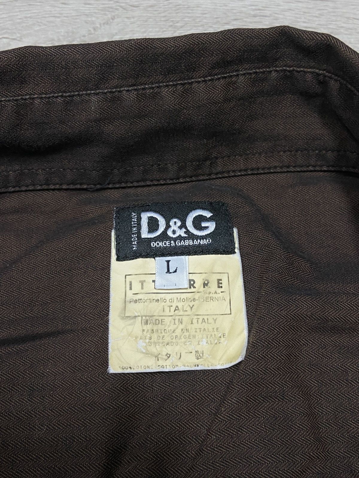Dolce & Gabbana Dolce&Gabbana vintage zip big logo shirt Size US L / EU 52-54 / 3 - 6 Thumbnail