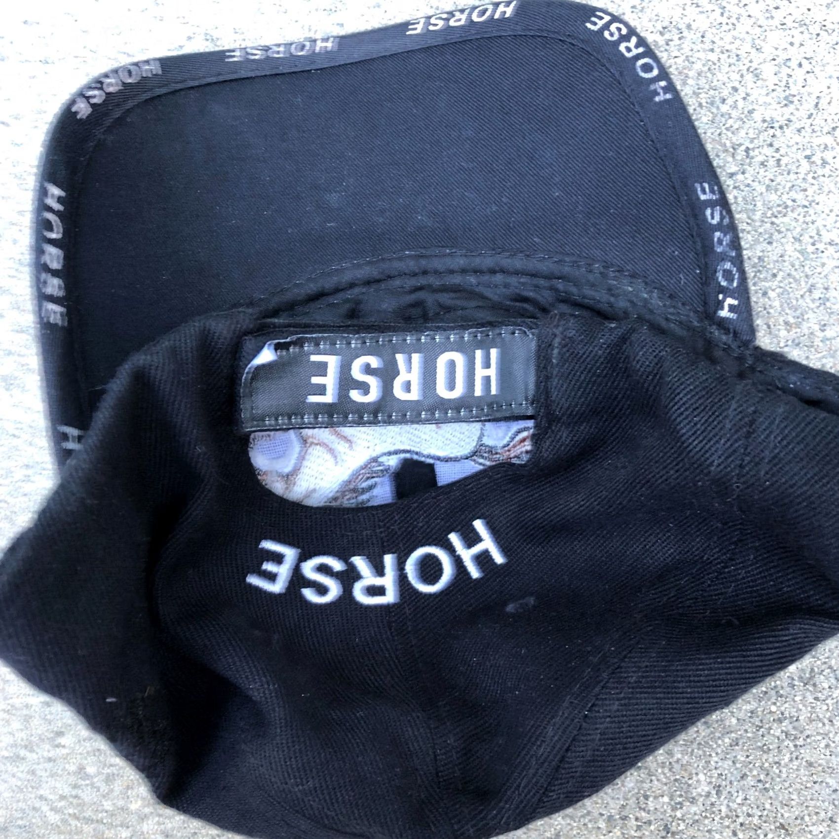 Vintage VINTAGE HORSE Patch Sports Cap Hat Men One Size Black Adjustable Cap Size ONE SIZE - 3 Thumbnail