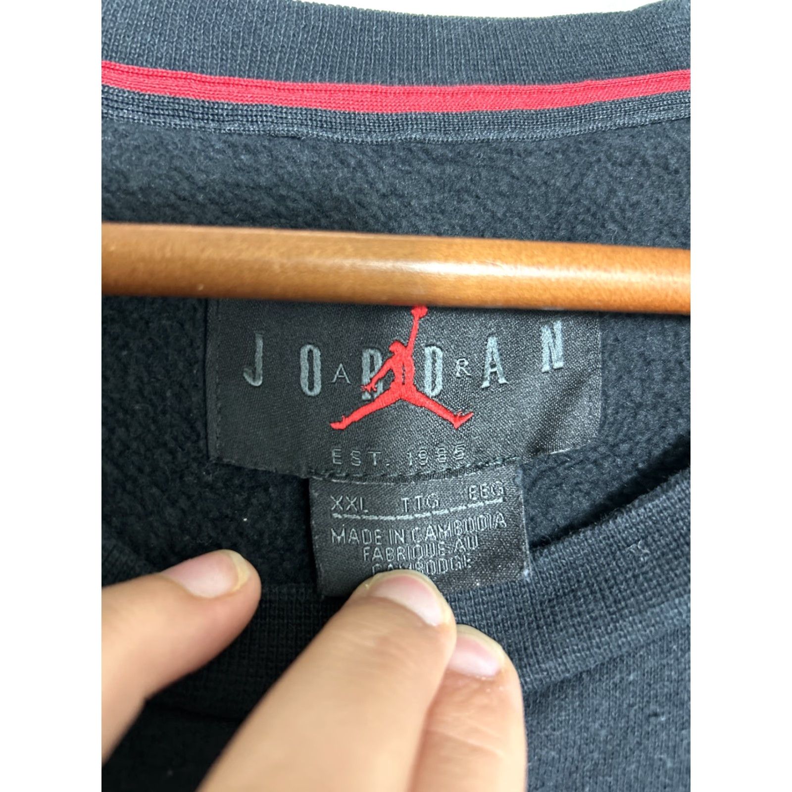 Nike Nike Sweatshirt Men's 2XL Crewneck Jumpman Jordan Air Classic Black/Gold Logo Graphic Print Pullover Regular Fit Size US XXL / EU 58 / 5 - 7 Thumbnail