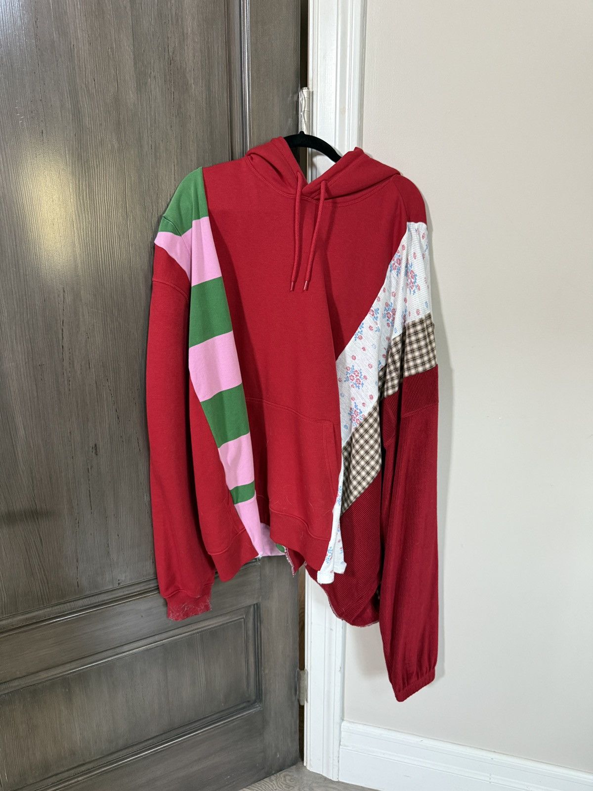 Vintage Cut and sew custom sweatshirt Size US XL / EU 56 / 4 - 1 Thumbnail