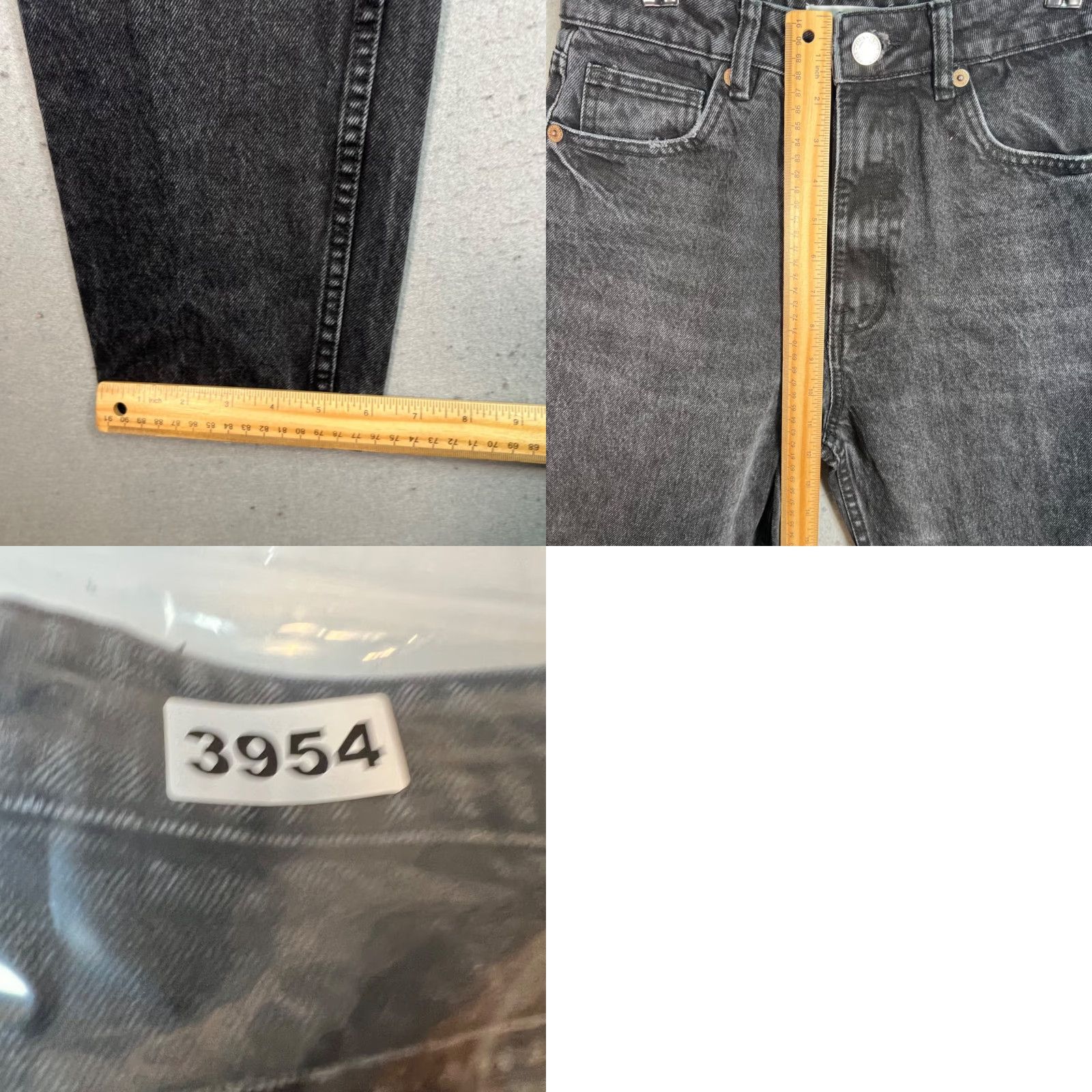 Zara Zara Jeans Women Black High-Waisted Distressed Mom 6 Denim Cotton 5-Pocket Design Vintage No Size 28" / US 6 / IT 42 - 8 Thumbnail
