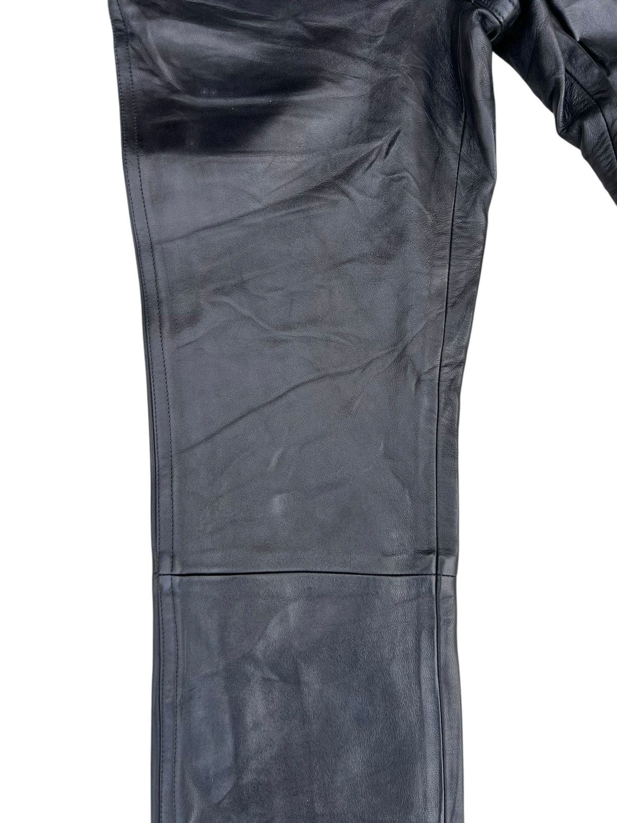 agnes b. VTG Agnes B. Homme Paris France Napa Sheepskin Leather Jeans Size US 28 / EU 44 - 7 Thumbnail