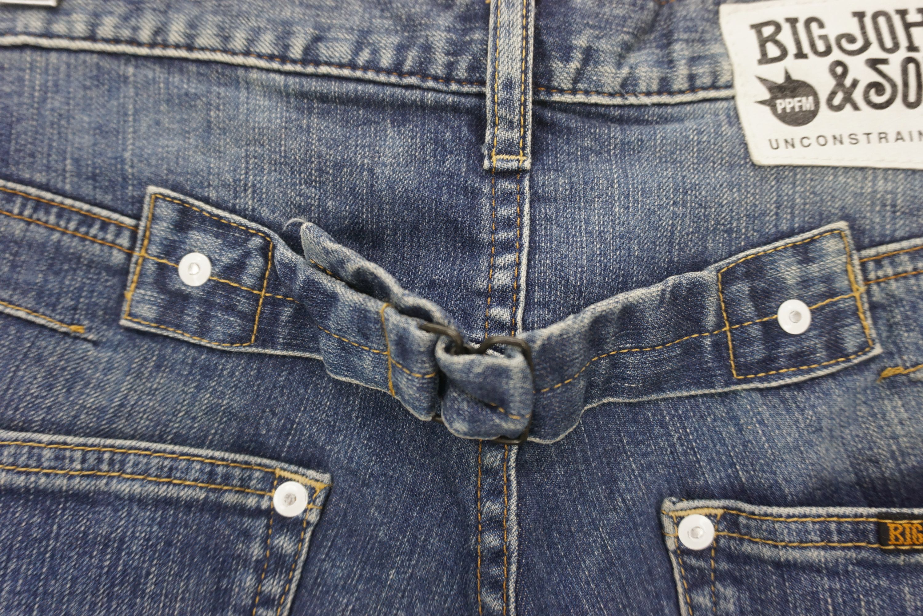 Japanese Brand PPFM x Big John Jeans W31xL33 Buckle Back Slim Skinny Denim Size US 28 / EU 44 - 9 Thumbnail