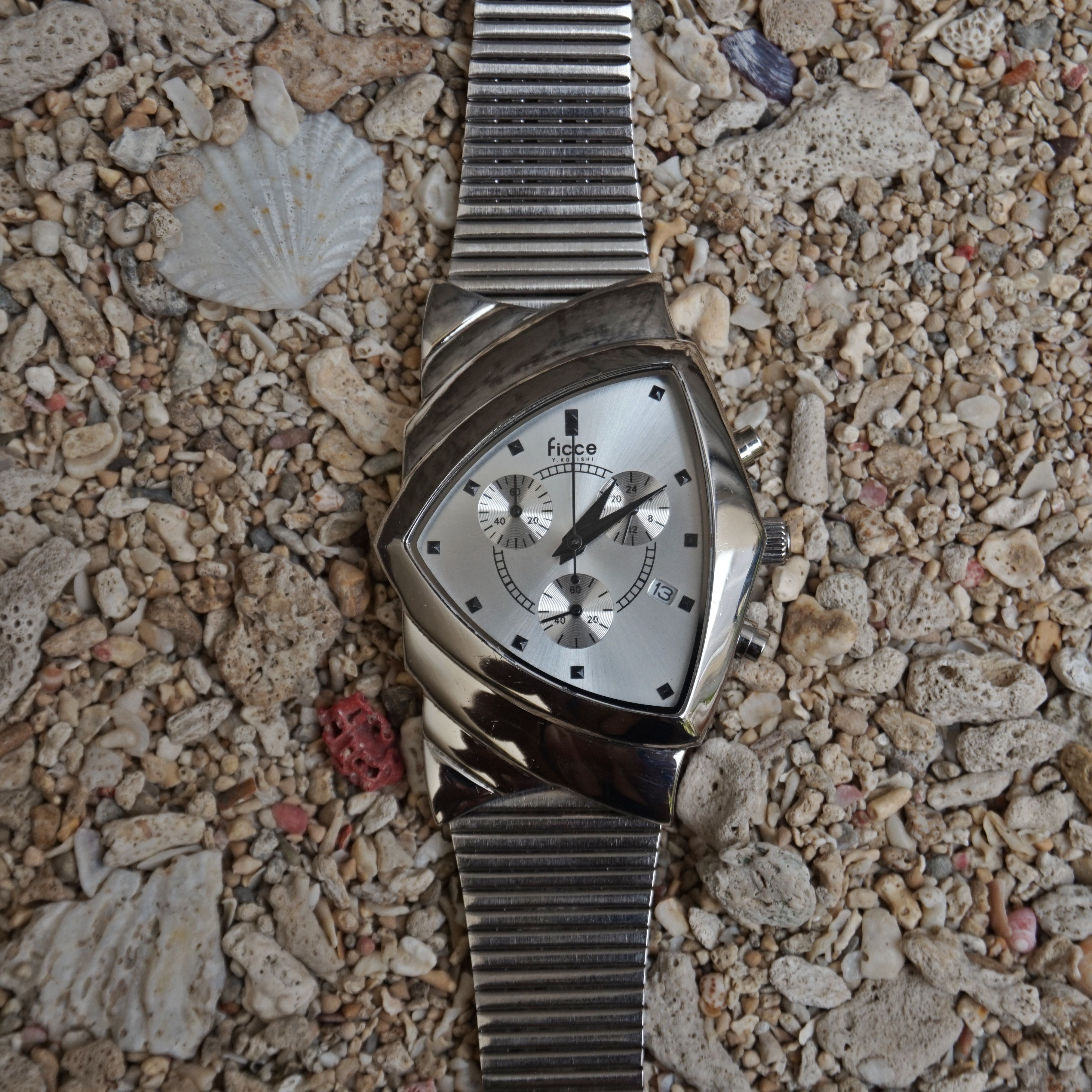 Yoshiyuki Konishi Rare! Yoshiyuki Konishi FICCE Chronograph watch Size ONE SIZE - 4 Thumbnail