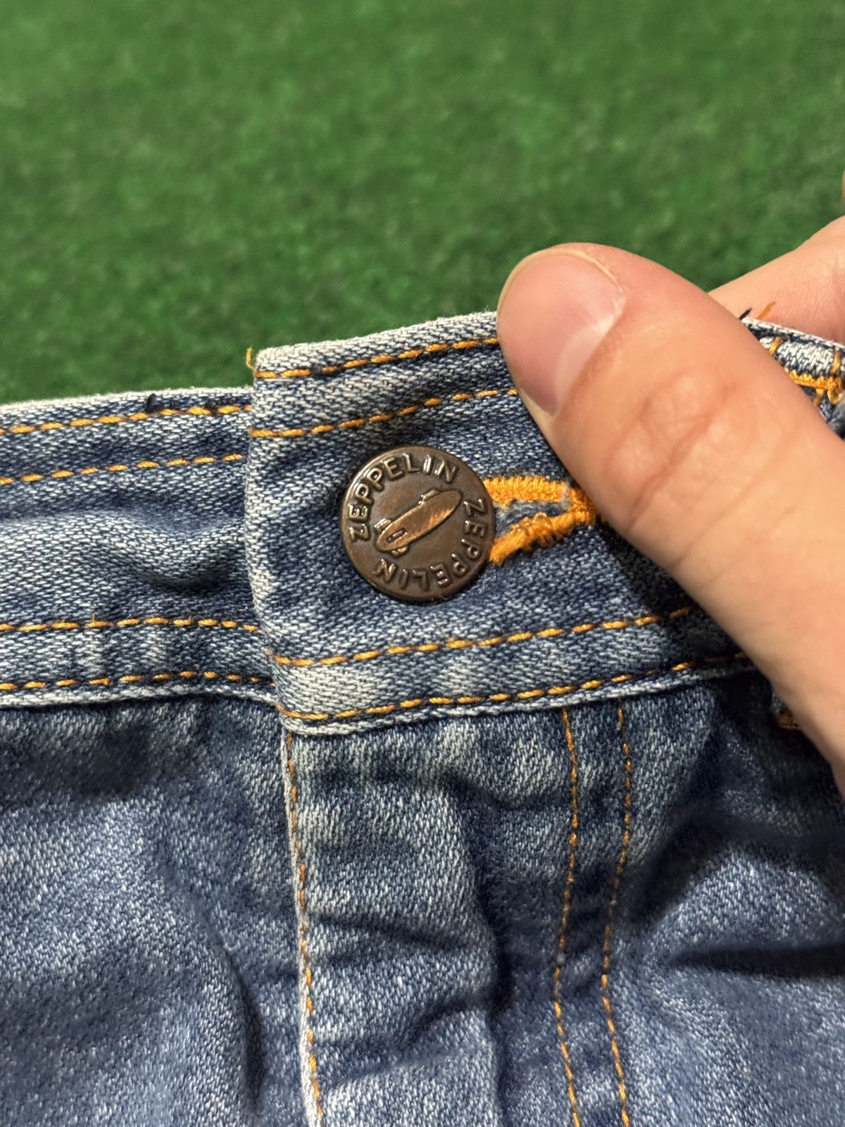 Vintage Vintage Zeppelin Jorts 30 12” Skater Grunge Denim Shorts Size US 30 / EU 46 - 4 Thumbnail