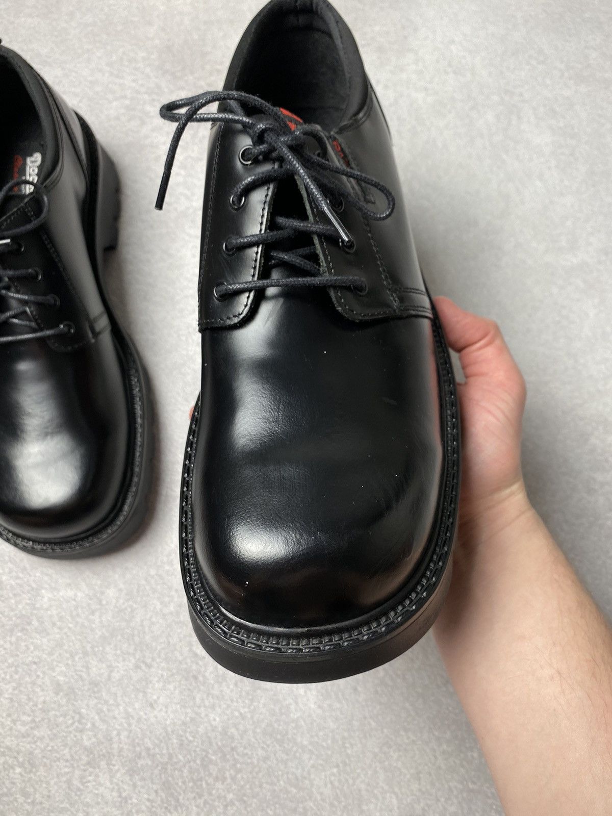 Dockers Dockers Vintage Chunky Black Leather Platform Boots Goth Y2K Size US 10 / EU 43 - 9 Thumbnail