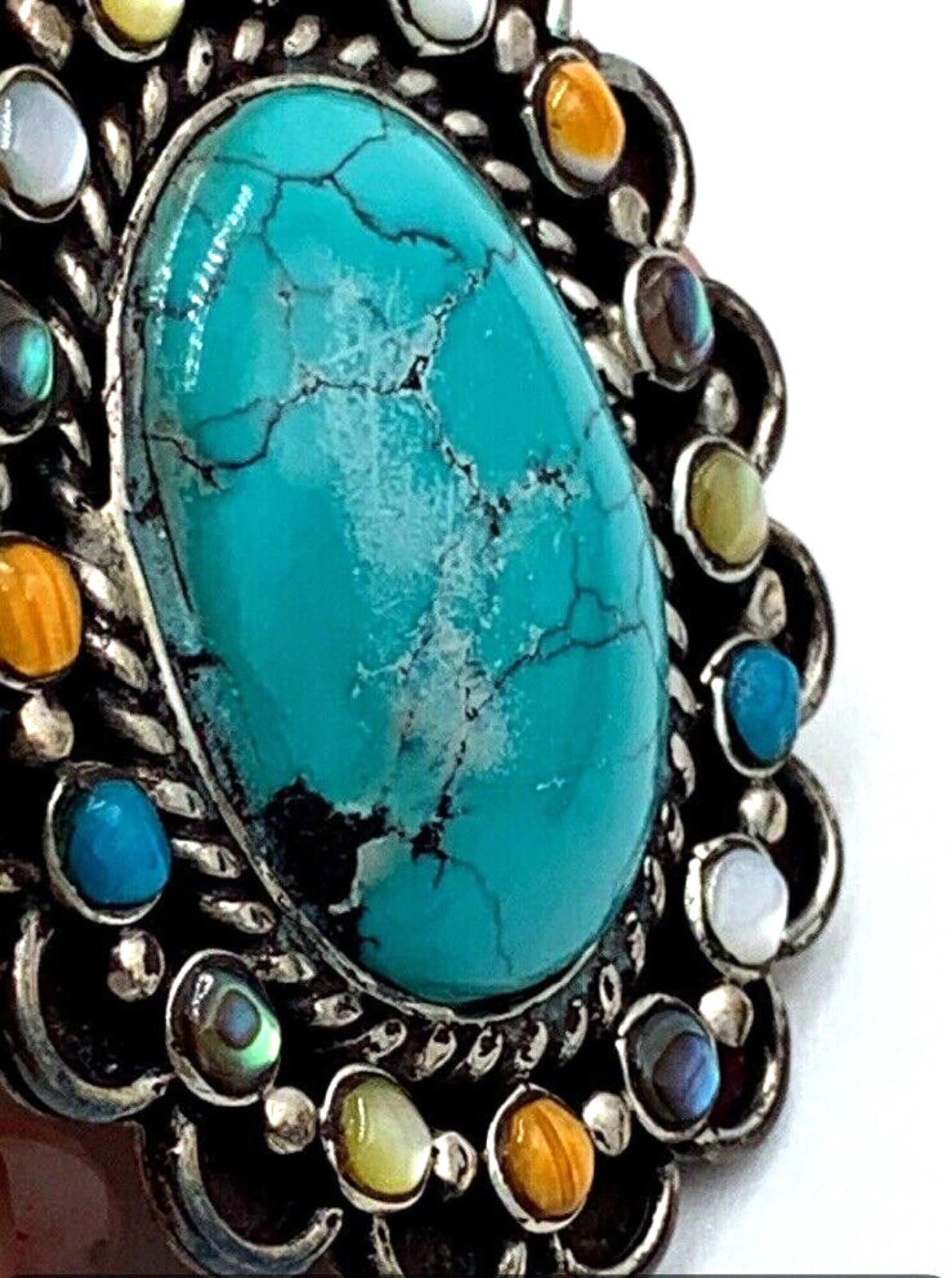 Other David R Freeland DRF Multi-Stone Turquoise Signed Pendant Size ONE SIZE - 5 Thumbnail