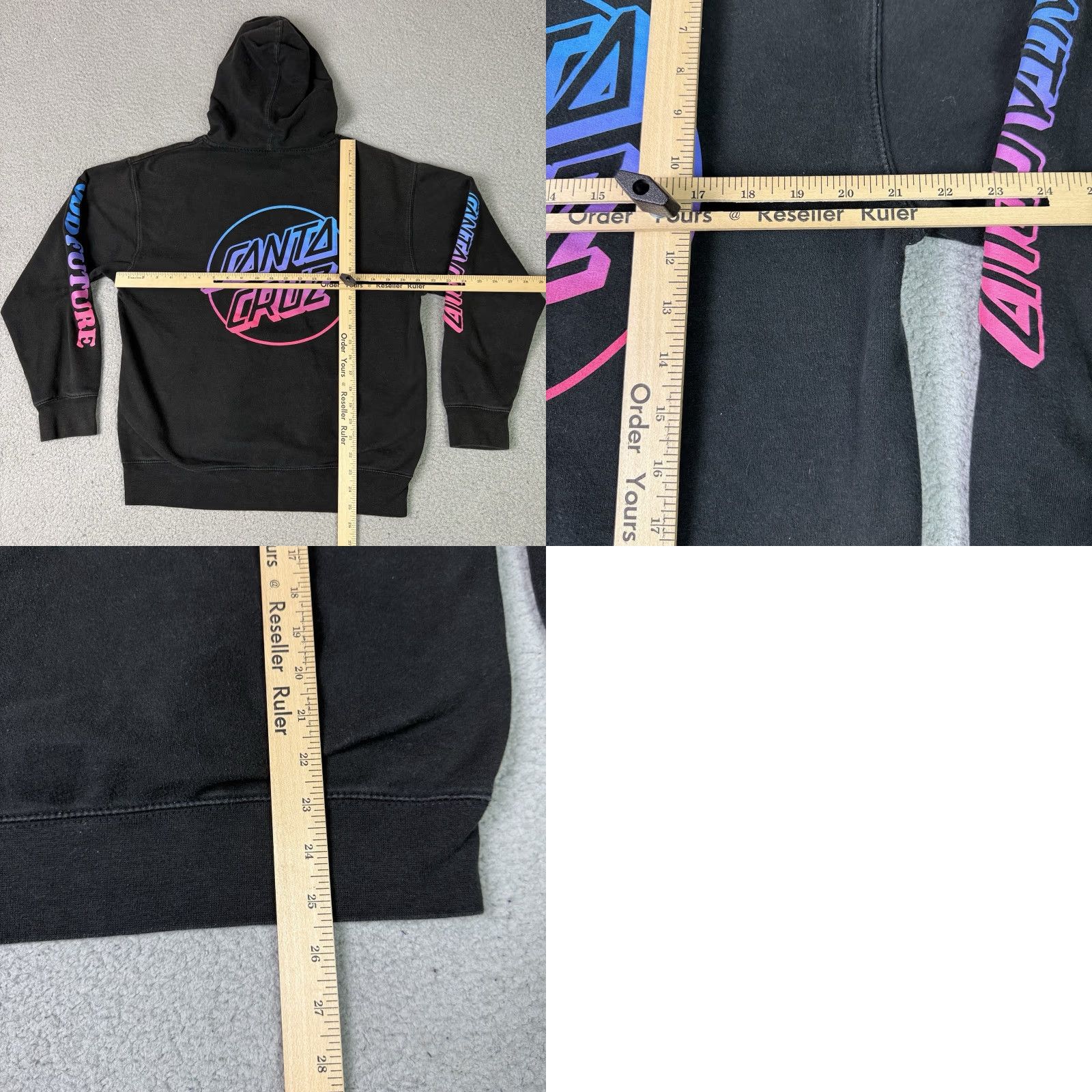 Odd Future VINTAGE Odd Future x Santa Cruz Hoodie Mens Medium Black OFWGKTA Logo Pullover Hooded Pocket Sk8 Hip Hop 90s USA Size US M / EU 48-50 / 2 - 8 Thumbnail