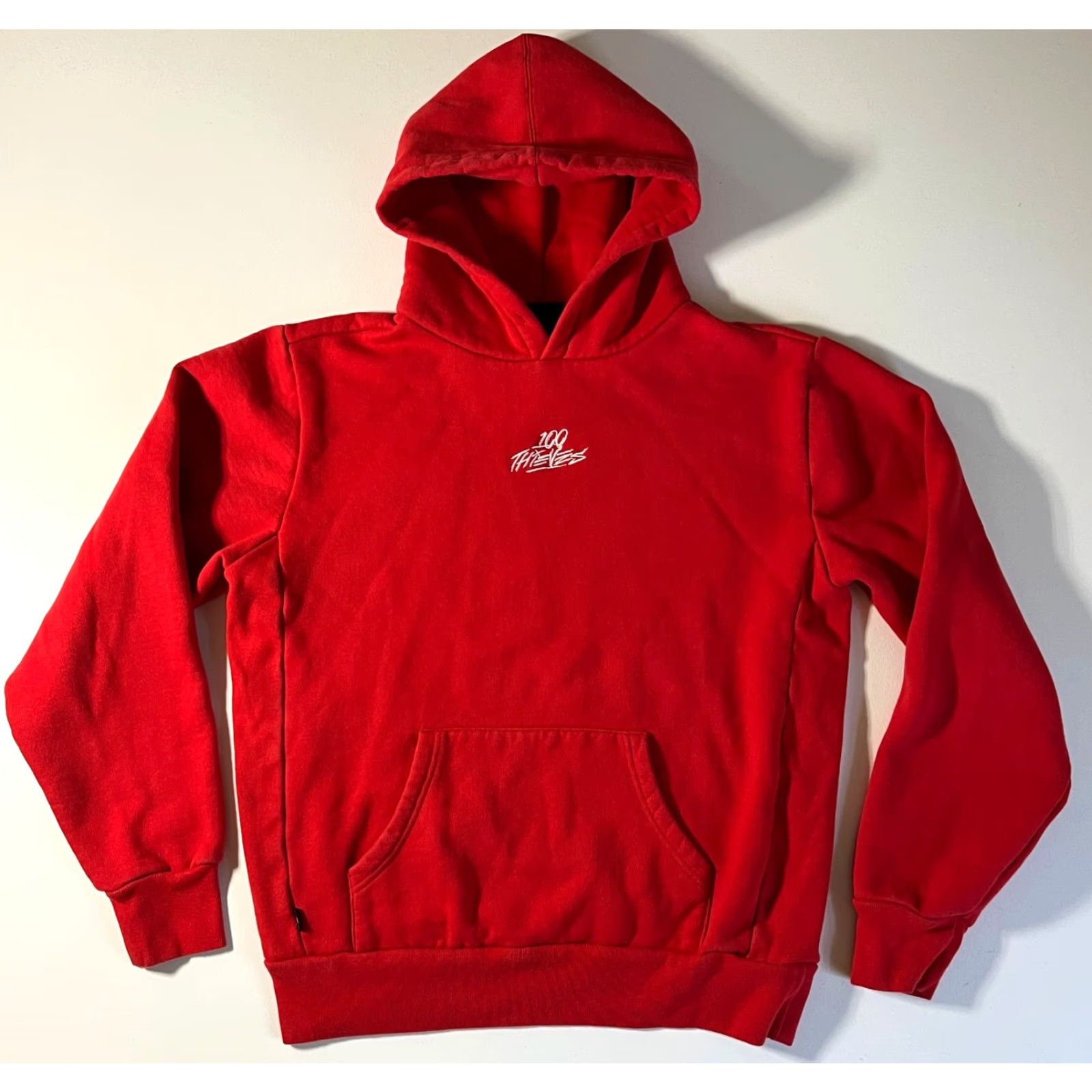100 Thieves 100 Thieves Hoodie Mens Classic Red Regular Size M Logo Hooded Streetwear, Pullover, Fleece Cotton, 90s/City Hip Hop Theme Size US M / EU 48-50 / 2 - 5 Thumbnail