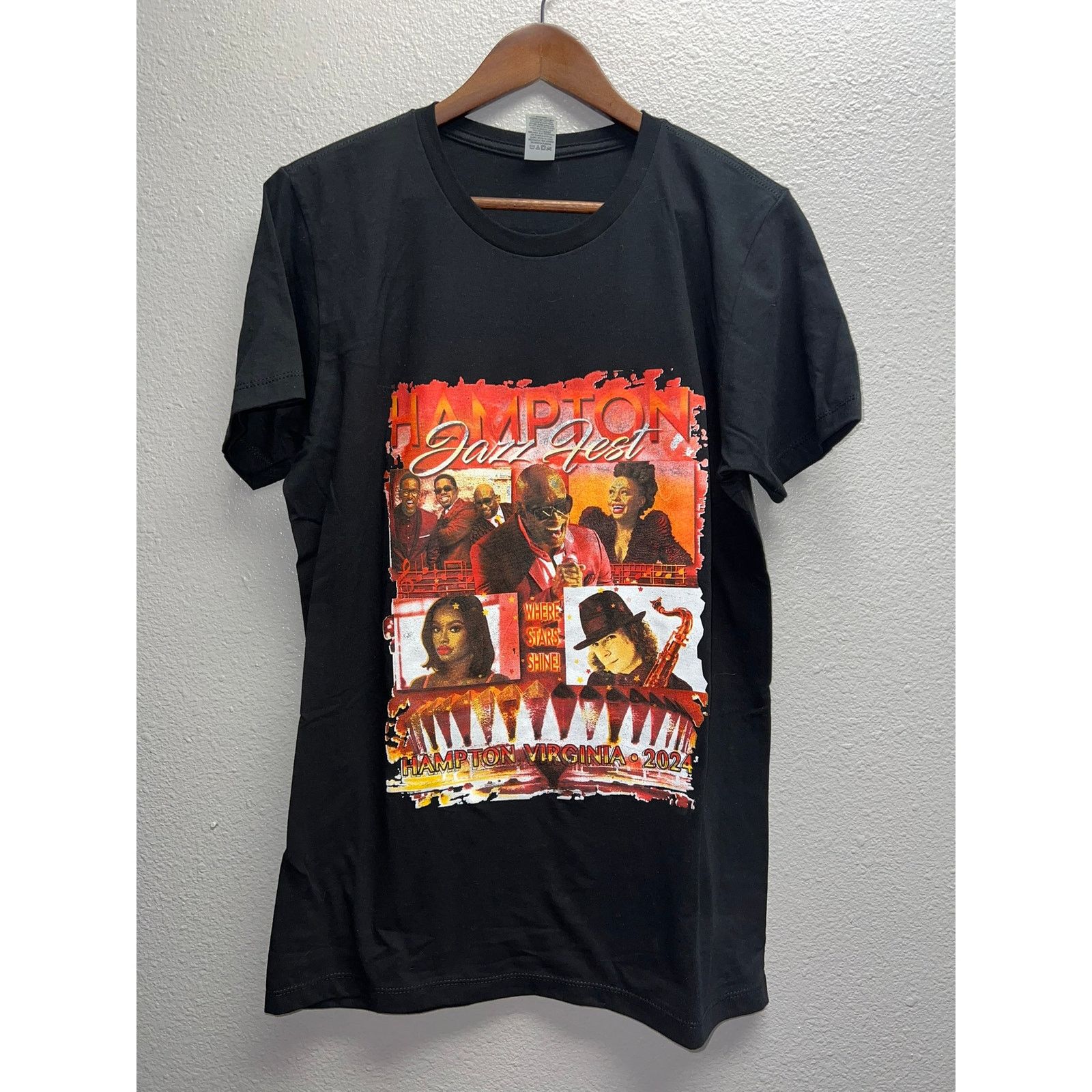 Pacific and Co. Hampton Jazz Festival Shirt 2 Men Jon Batiste Graphic Tee M Size US M / EU 48-50 / 2 - 1 Thumbnail