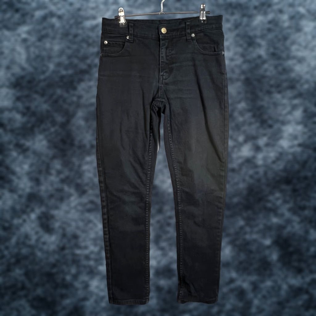 Cheap Monday CHEAP MONDAY Black Skinny Jeans Womens 27 Dark Wash Denim Size 27 Stretch 5-Pocket Mid Rise Vintage No Womens Jeans 29 Inseam Size 27" / US 4 / IT 40 - 1 Thumbnail