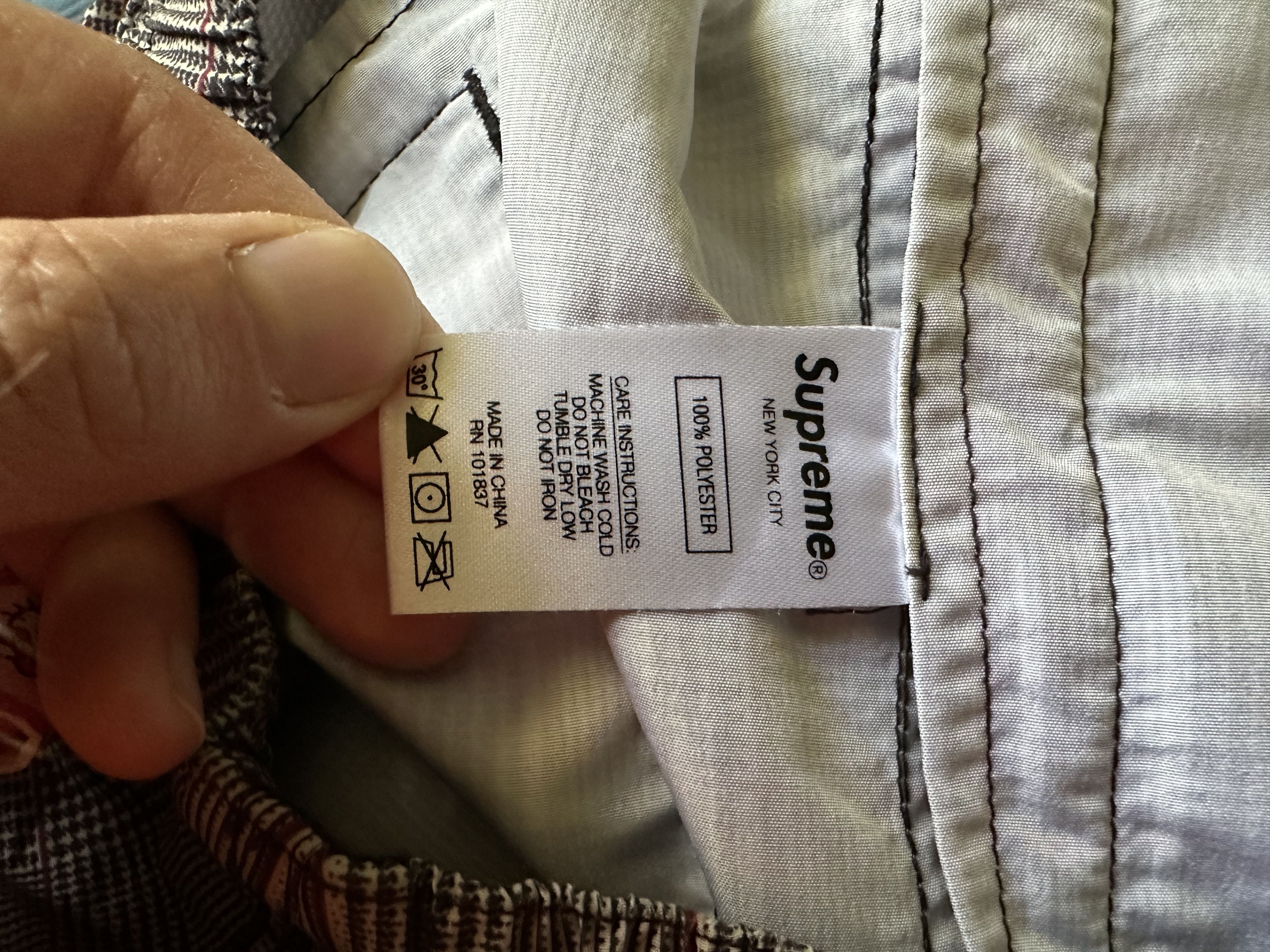 Supreme SS20 Track Pant XL Tan Glen Plaid Size US 36 / EU 52 - 6 Thumbnail