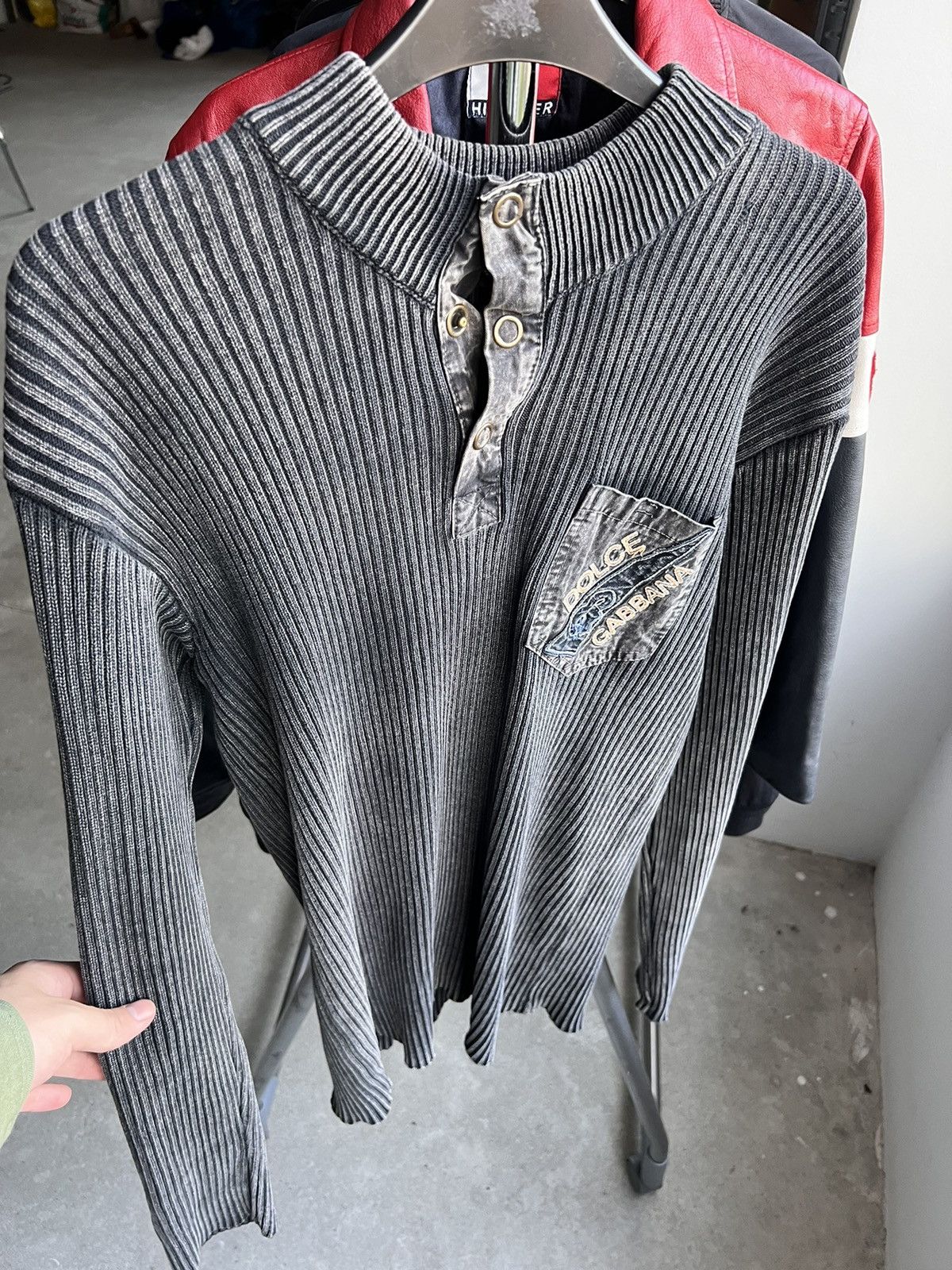 Dolce & Gabbana Vintage Dolce Sweater Gradient Grey Size US L / EU 52-54 / 3 - 2 Thumbnail