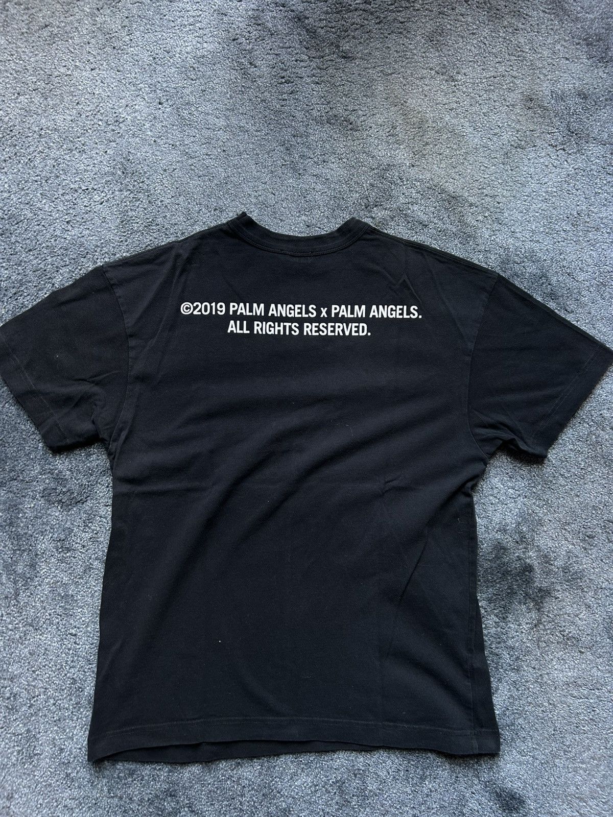 Palm Angels Palm Angels black logo T-shirt from 2019 collection. Size US XS / EU 42 / 0 - 2 Thumbnail