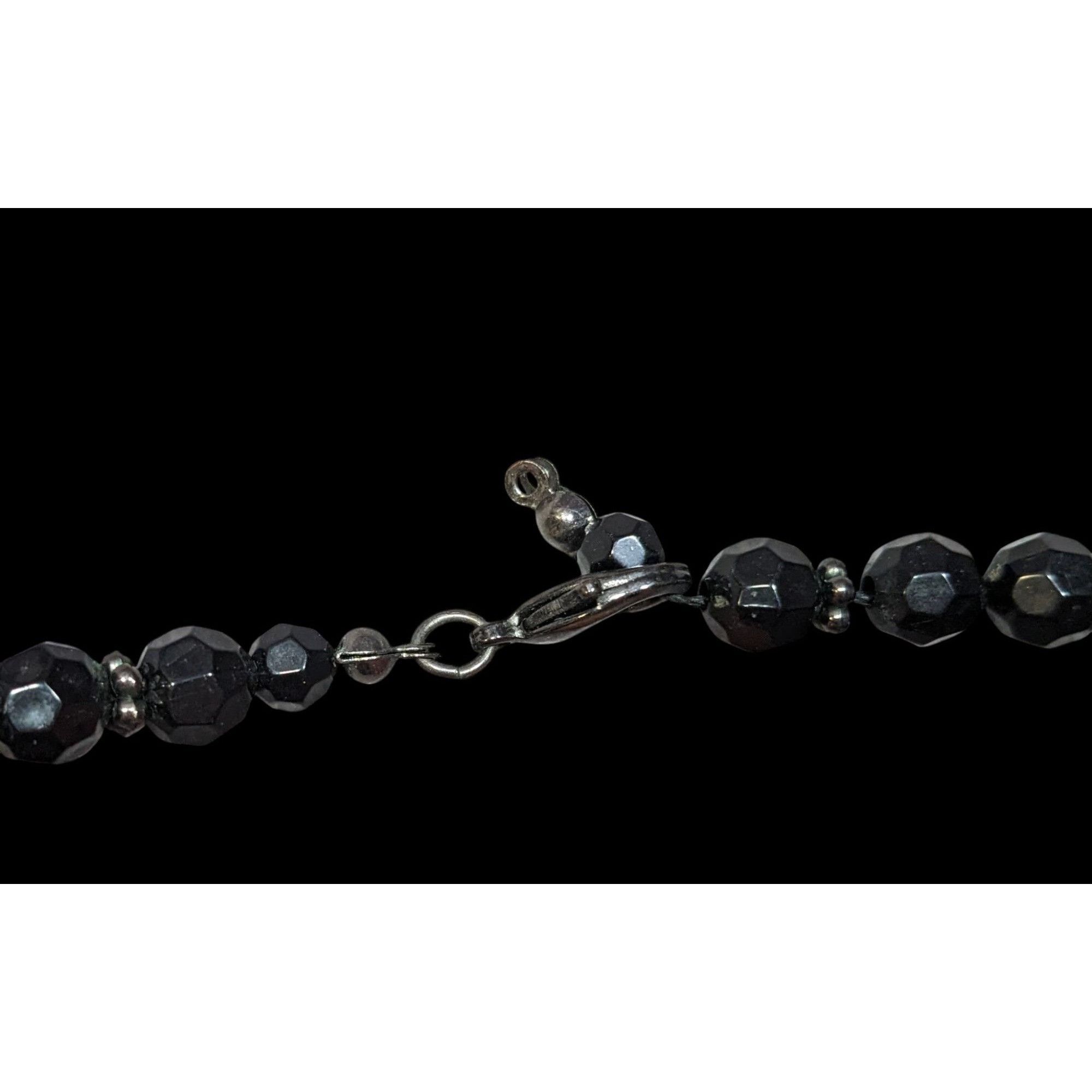 Other Chunky Gothic Black Beaded Necklace With Metallic Accents Size ONE SIZE - 8 Thumbnail