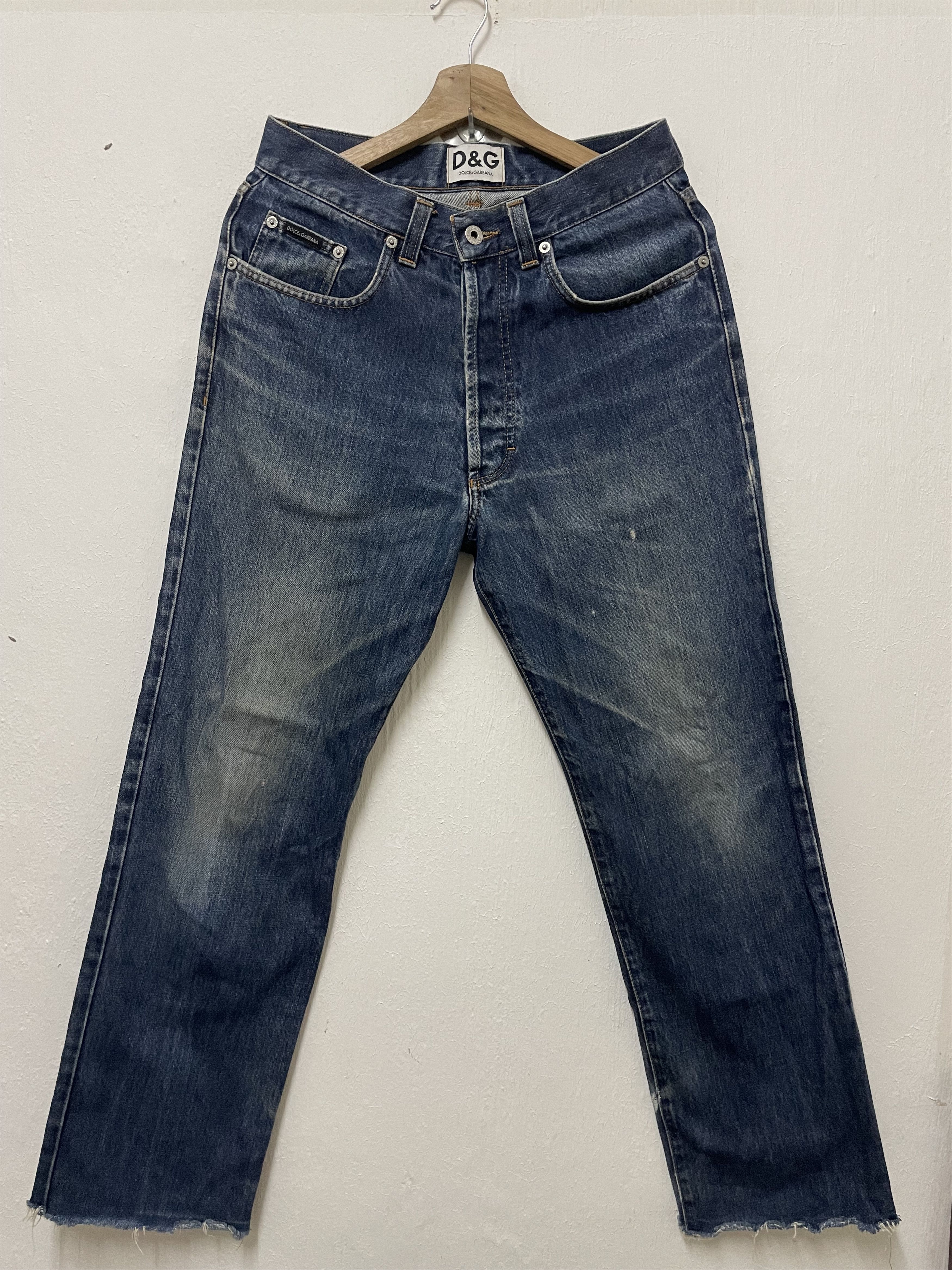 Dolce & Gabbana Dolce & Gabbana Button-Fly Distressed Denim Italy Size US 30 / EU 46 - 1 Thumbnail