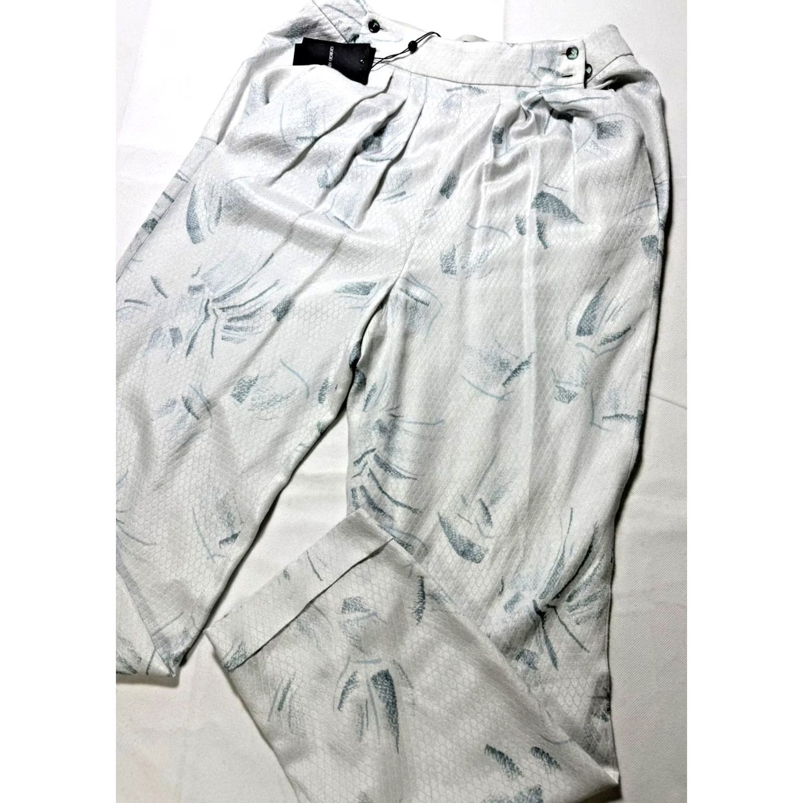 Armani ARMANI Pants Formal Bnwt Printed Jacquard Light Cream Color Women 40 Regular Dress Pants Pockets Armani Ladies Tight Hem Straight Size 27" / US 4 / IT 40 - 3 Thumbnail