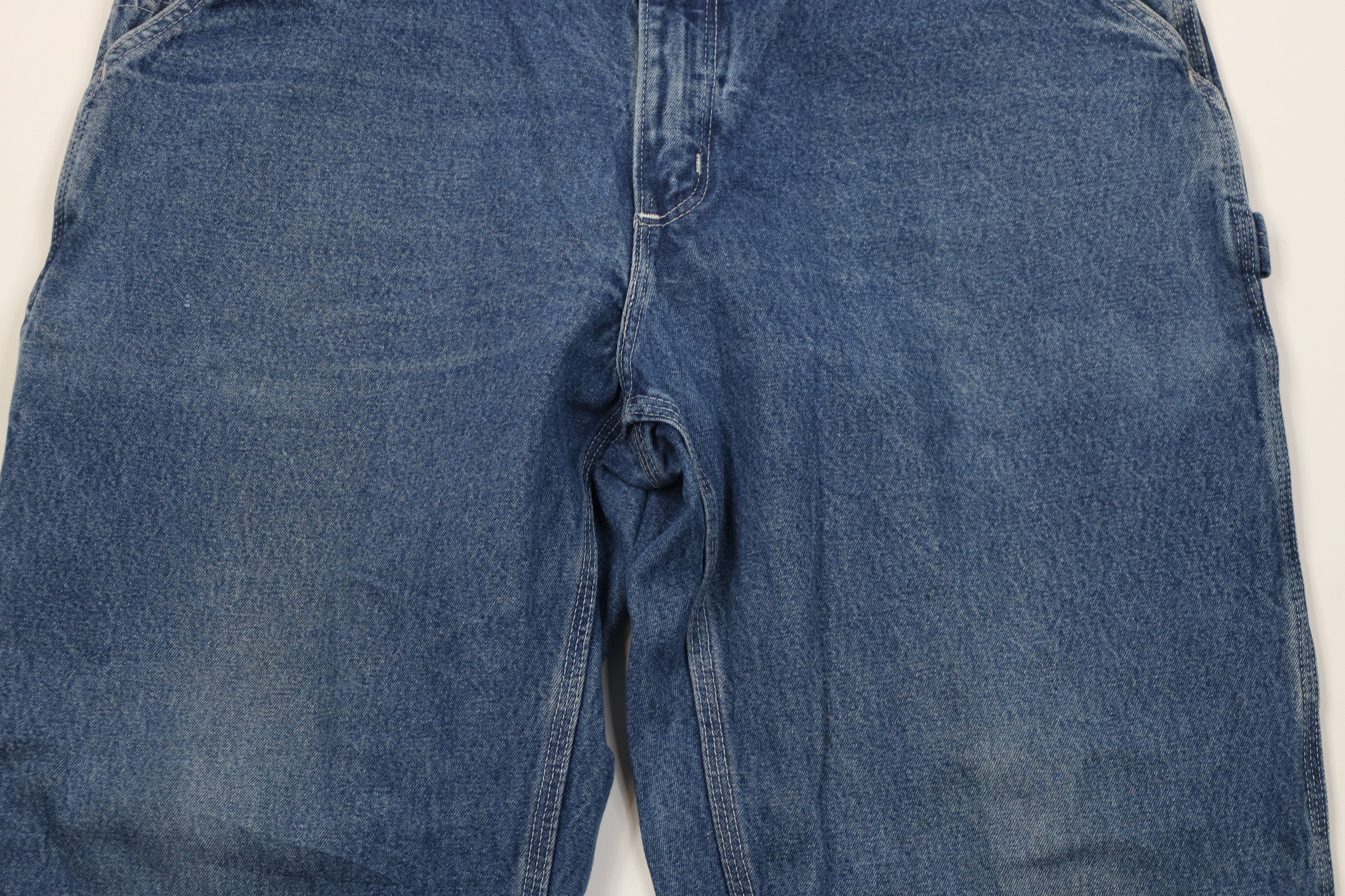 Carhartt Vintage Y2K Carhartt Wide Leg Dungaree Denim Jeans Blue Size US 36 / EU 52 - 3 Thumbnail