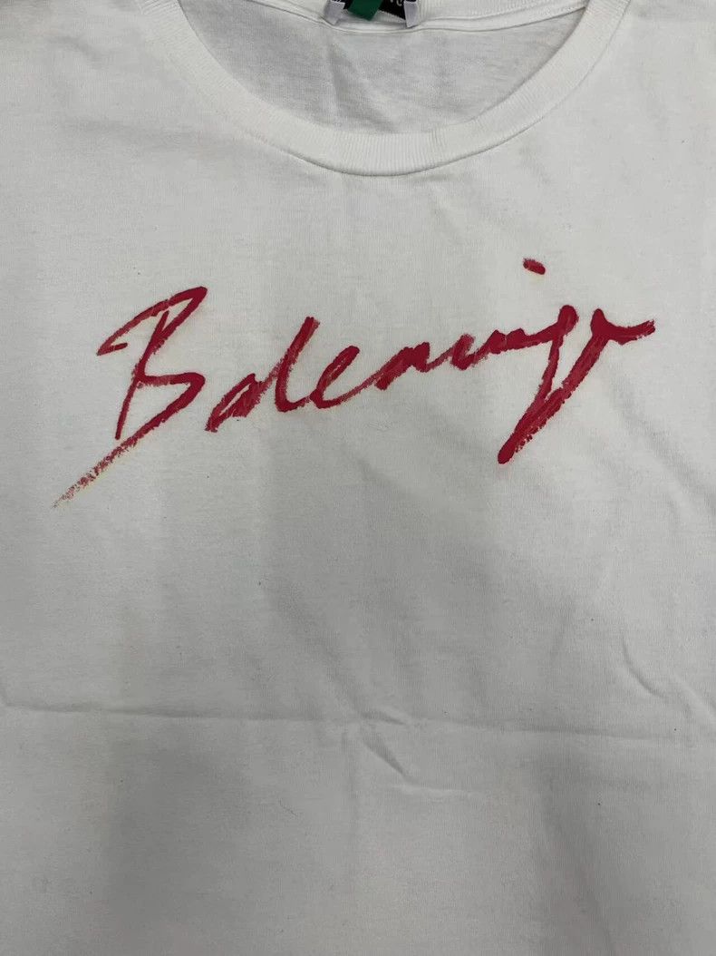 Balenciaga Balenciaga Signature Letter Logo Short Sleeve T-Shirt Size M / US 6-8 / IT 42-44 - 3 Thumbnail