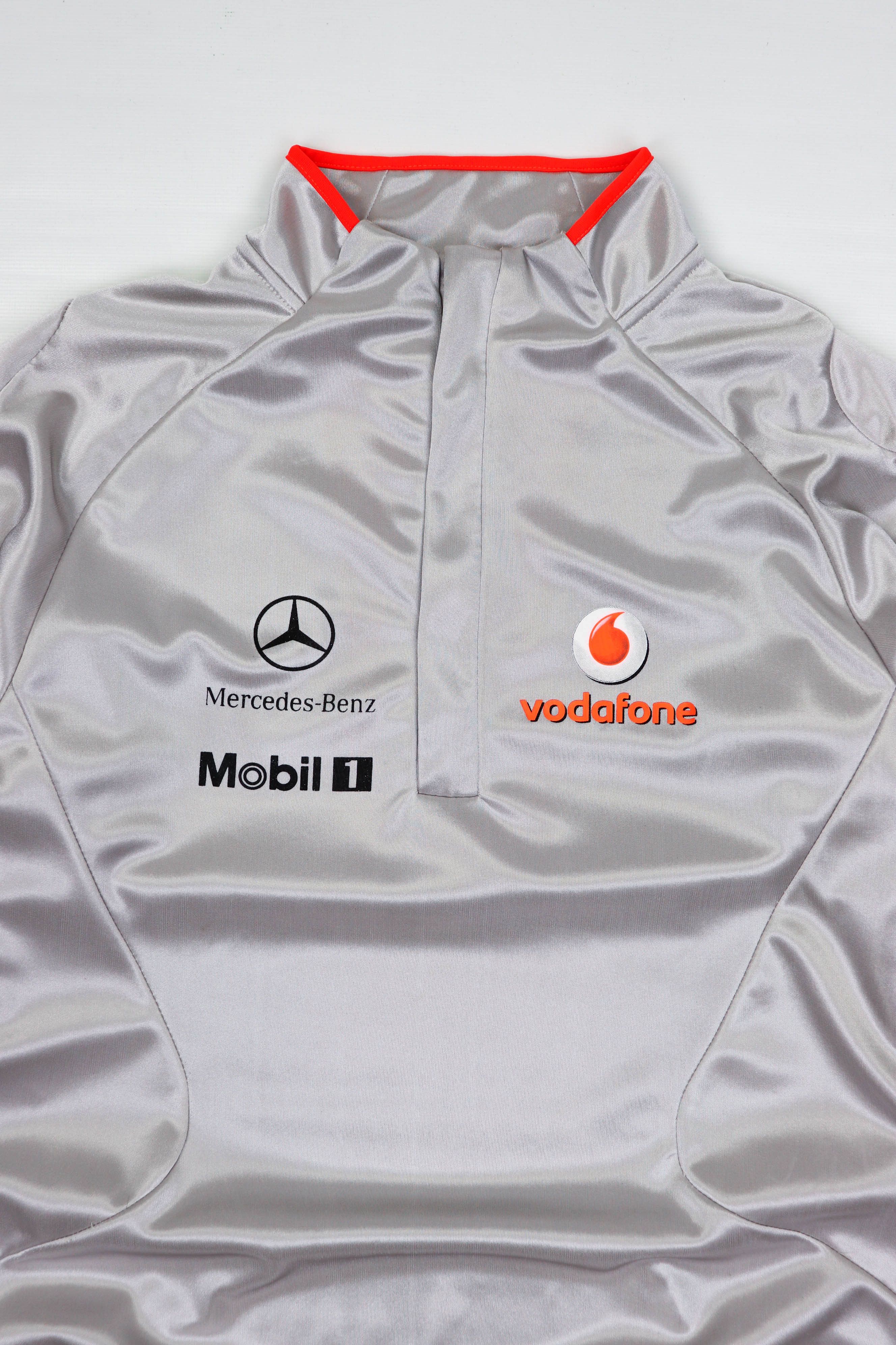 Malcolm McLaren Vodafone Mclaren Mercedes-Benz Racing Team Silver Pullover Size US M / EU 48-50 / 2 - 3 Thumbnail