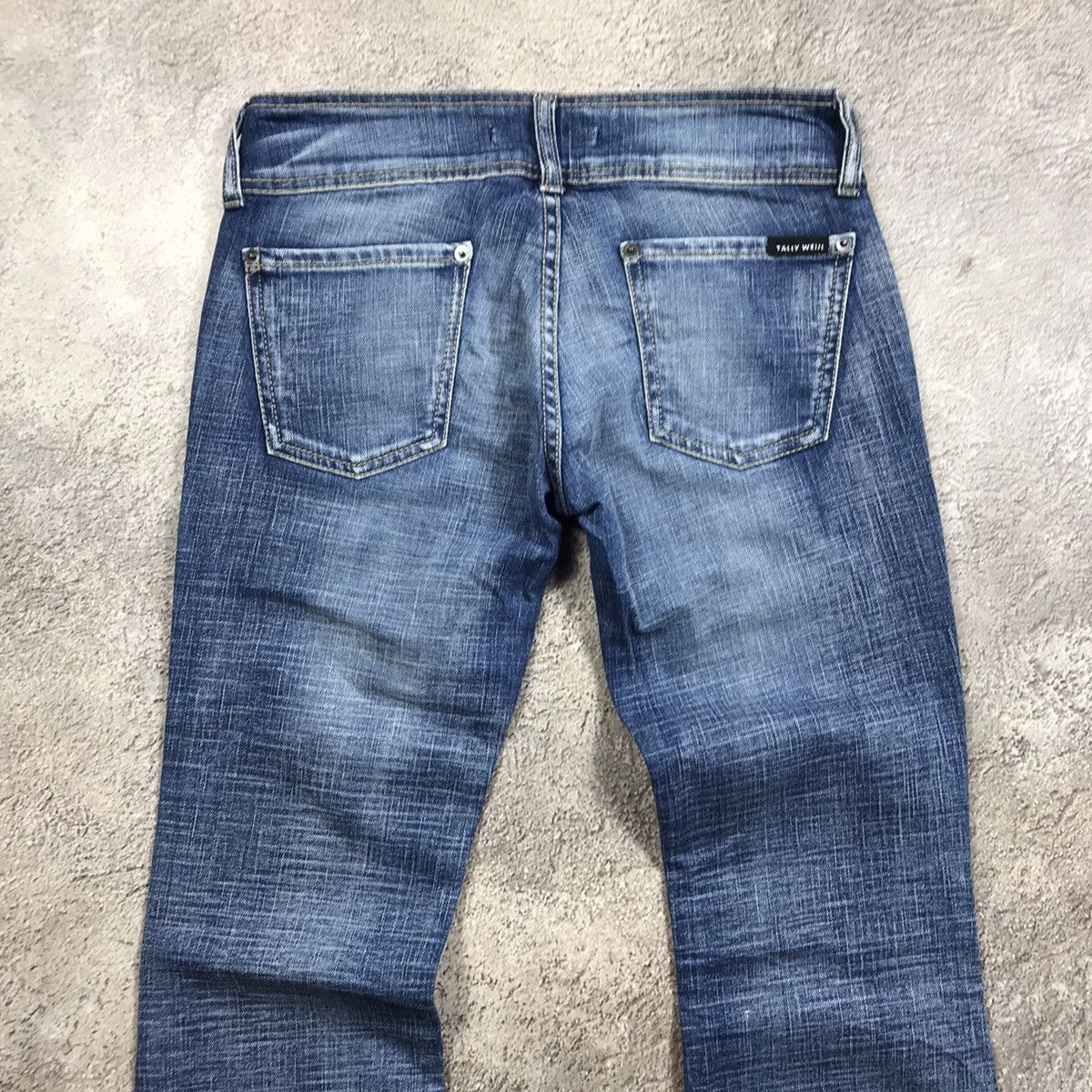 Vintage Y2K Baggy Flared Distressed Jeans Japanese Grunge Graphic 28 Size 28" / US 6 / IT 42 - 5 Thumbnail