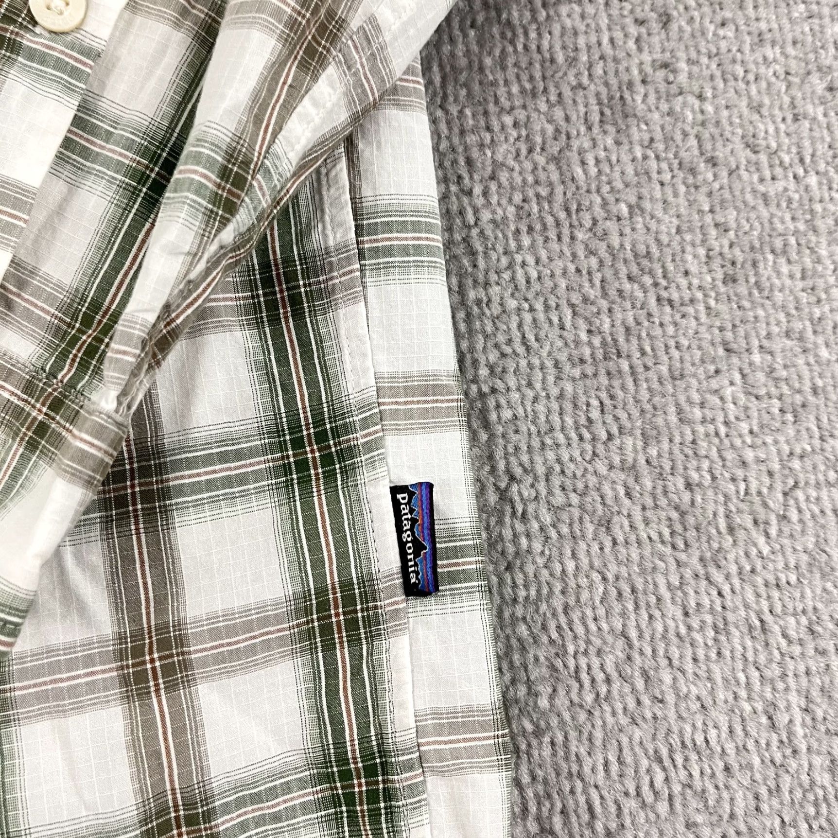 Patagonia PATAGONIA Shirt Large White Plaid Organic Cotton Button Up L/S Hiking Trail Mens Size US L / EU 52-54 / 3 - 2 Thumbnail
