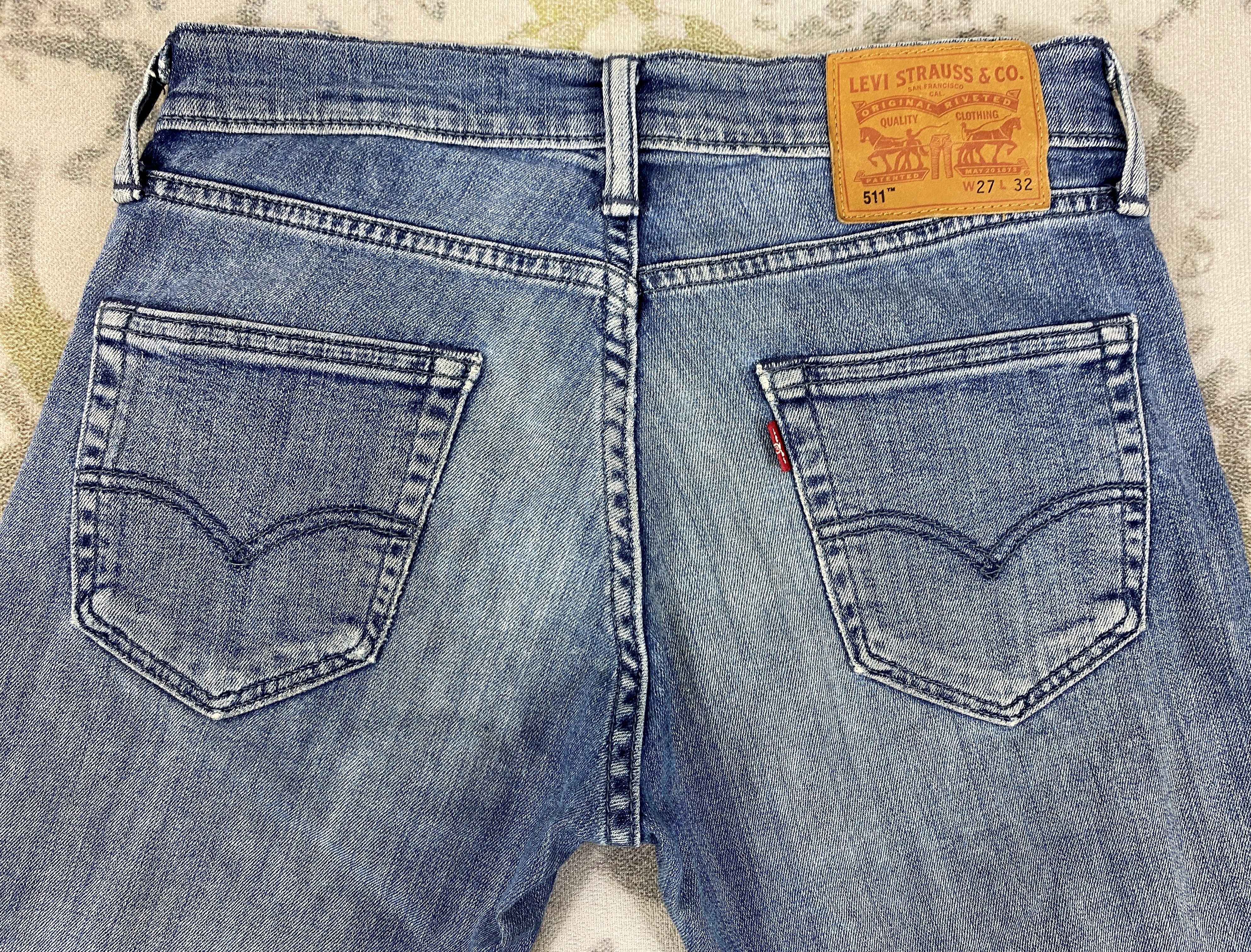 Levi's Distressed Blue Vintage Levi's 511 Jeans 27x29 Denim -SJ199 Size US 27 - 4 Thumbnail