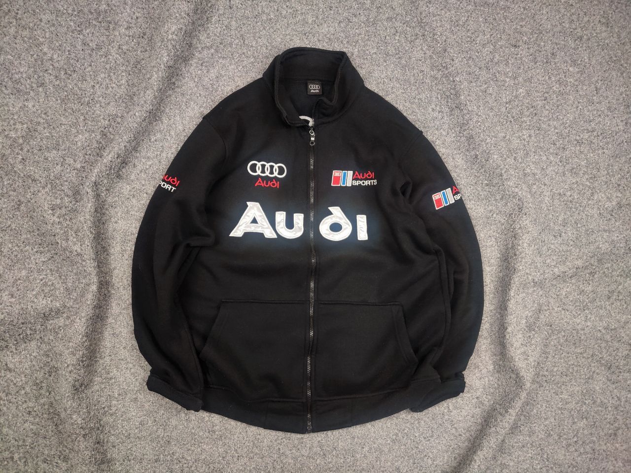 Audi Vintage Audi F1 Sports Logo Racing Full Zip Sweatshirt Y2K Size US L / EU 52-54 / 3 - 1 Thumbnail