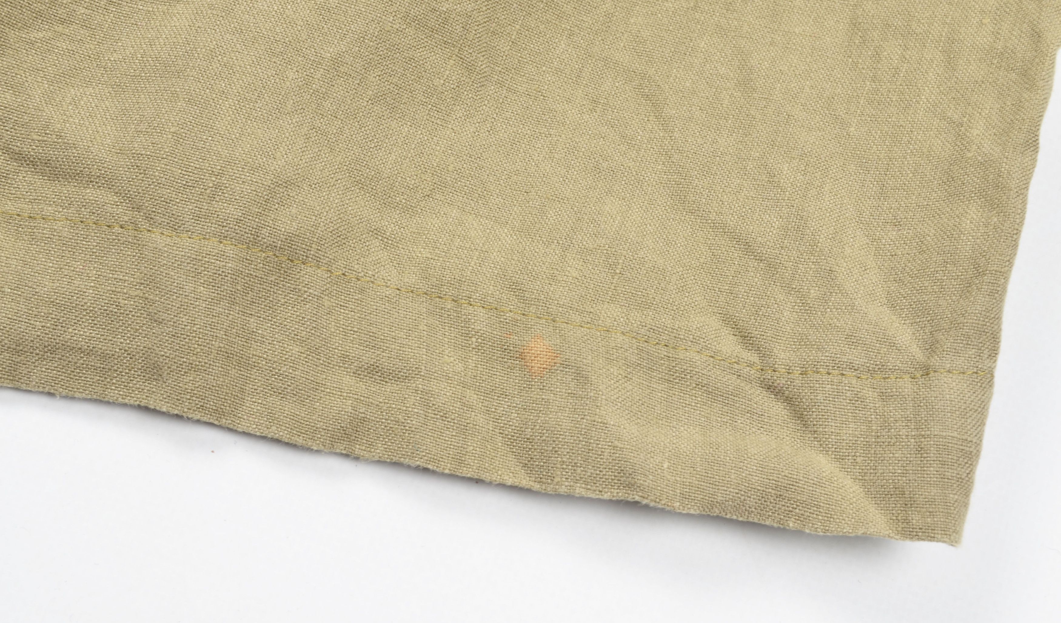 Giorgio Armani Vintage Armani Jeans Y2K Big Pocket Linen Khaki Skirt Size 32" / US 10 / IT 46 - 7 Thumbnail