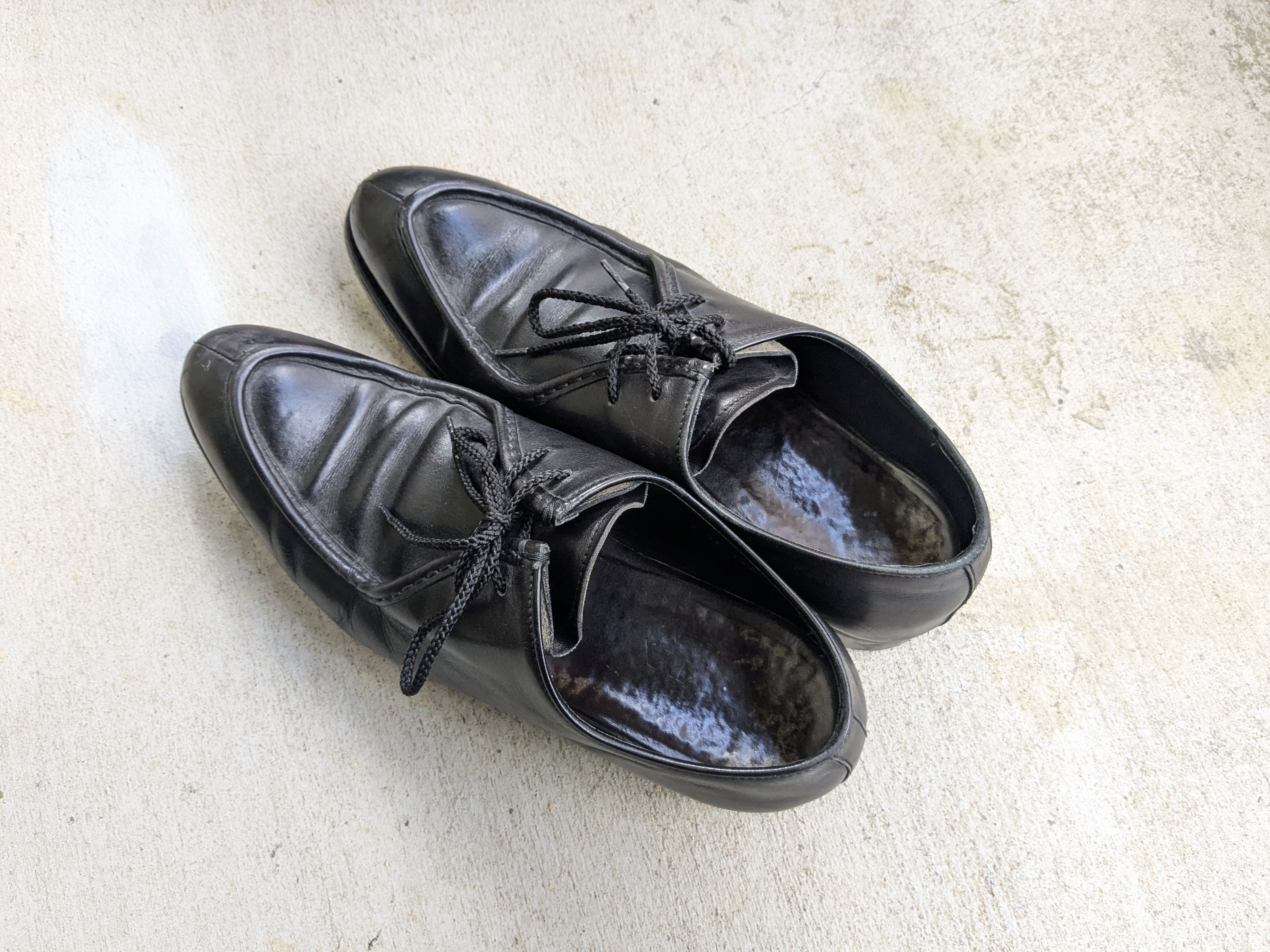 Prada Prada Split Toe Oxfords Derby's Black 11 Leather Bluchers Size US 11 / EU 44 - 11 Thumbnail