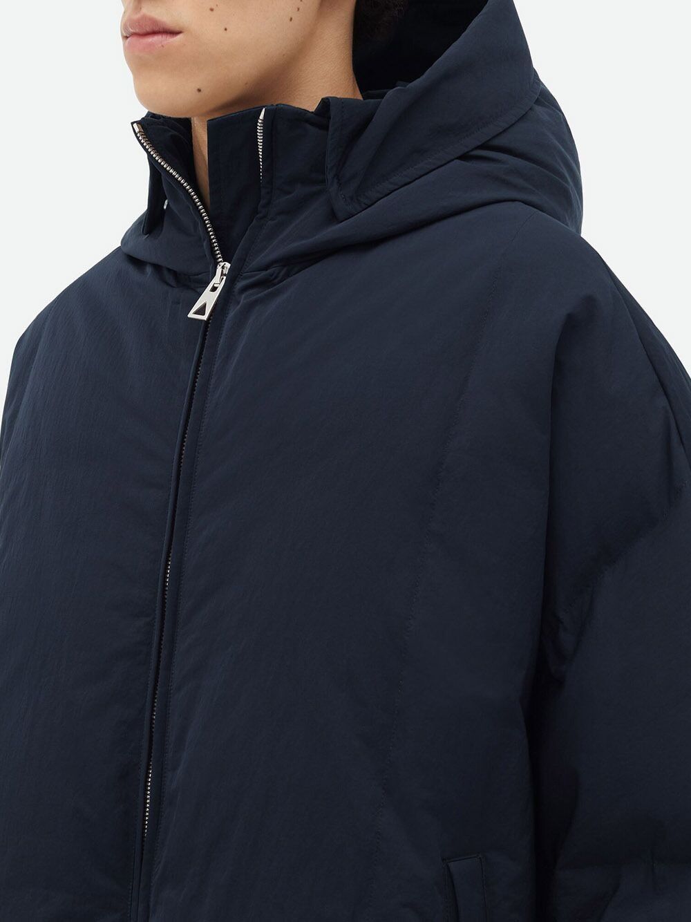 Bottega Veneta o1n1vont0125 Tech Nylon Puffer Jacket in Navy Size US L / EU 52-54 / 3 - 4 Thumbnail
